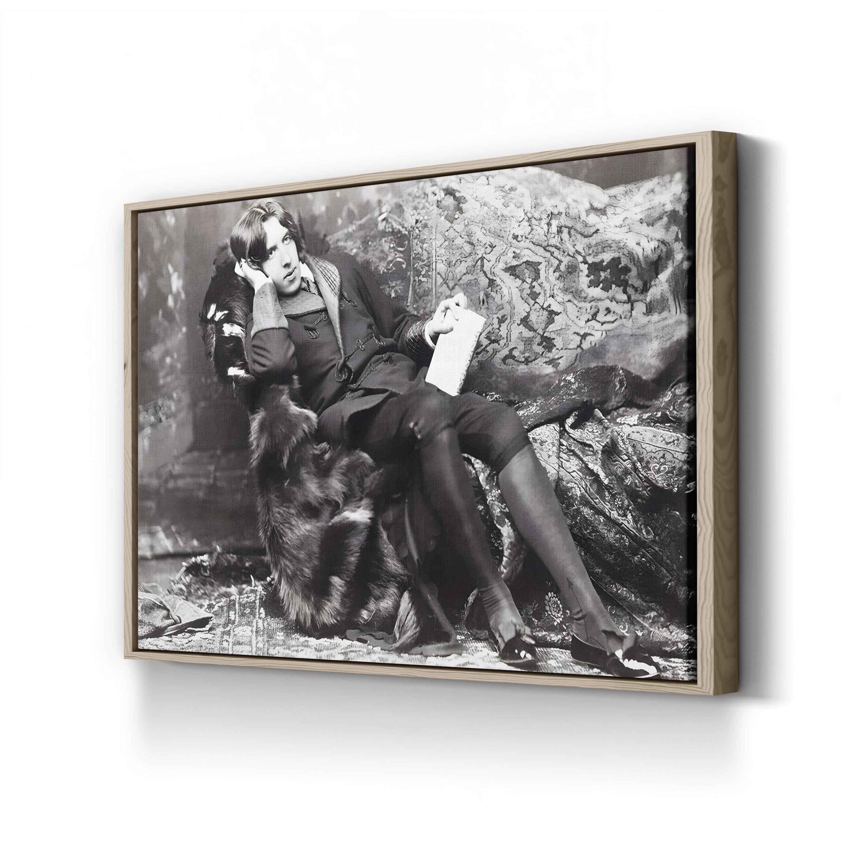Oscar Wilde – Black and White Portrait Wall Art by Napoleon Sarony