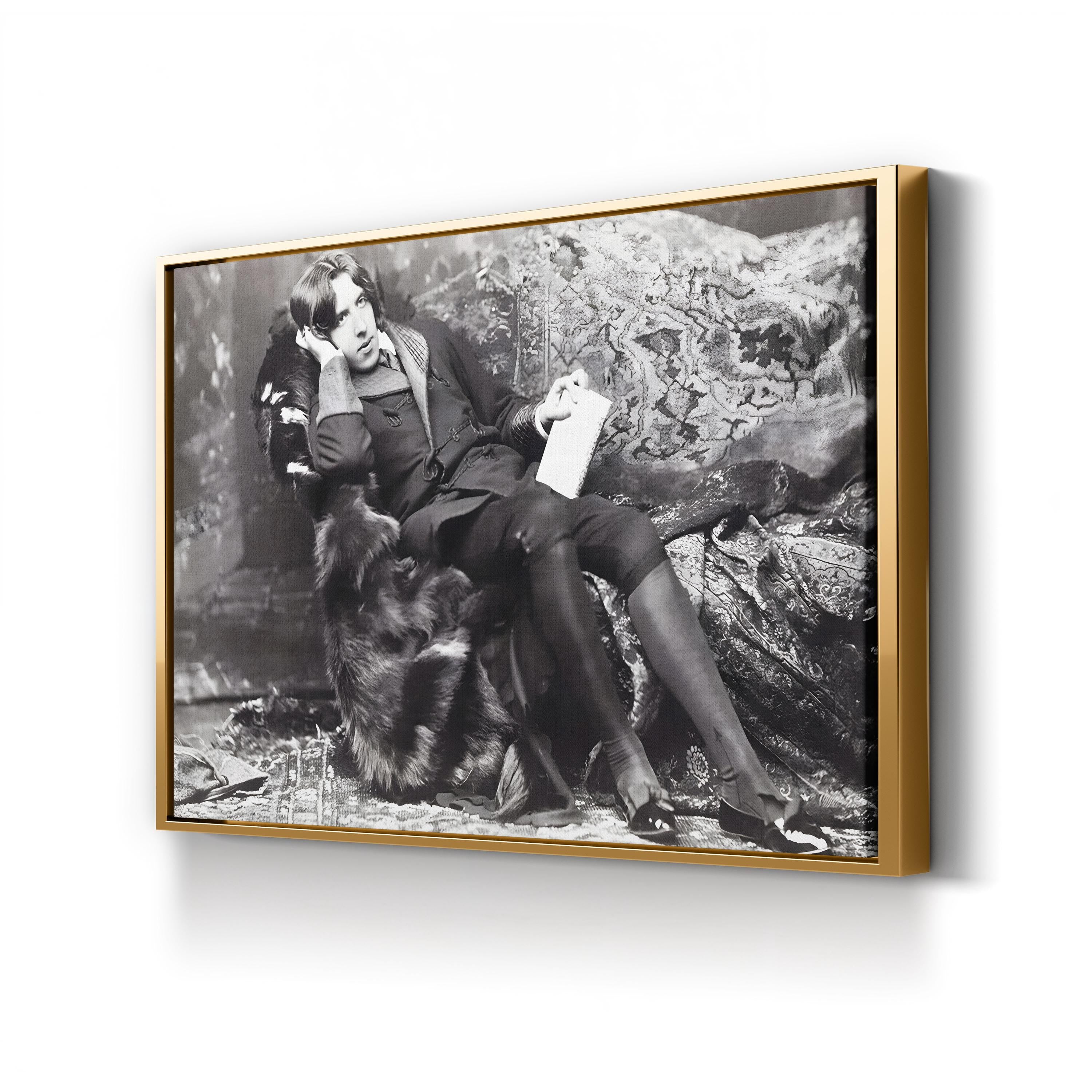 Oscar Wilde – Black and White Portrait Wall Art by Napoleon Sarony