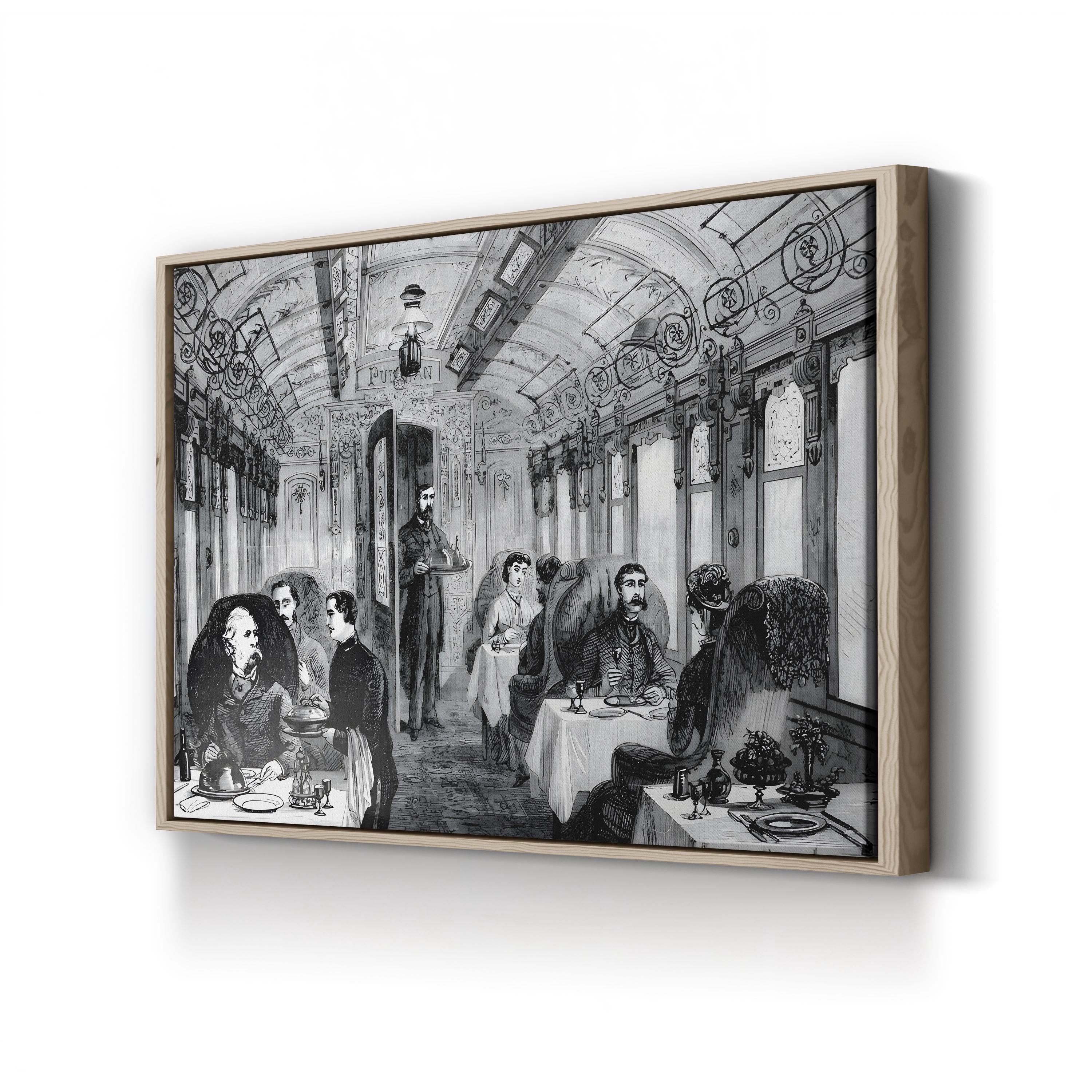 Great Northern Railway – Period Illustration Wall Art | 19th-Century Train Canvas Print
