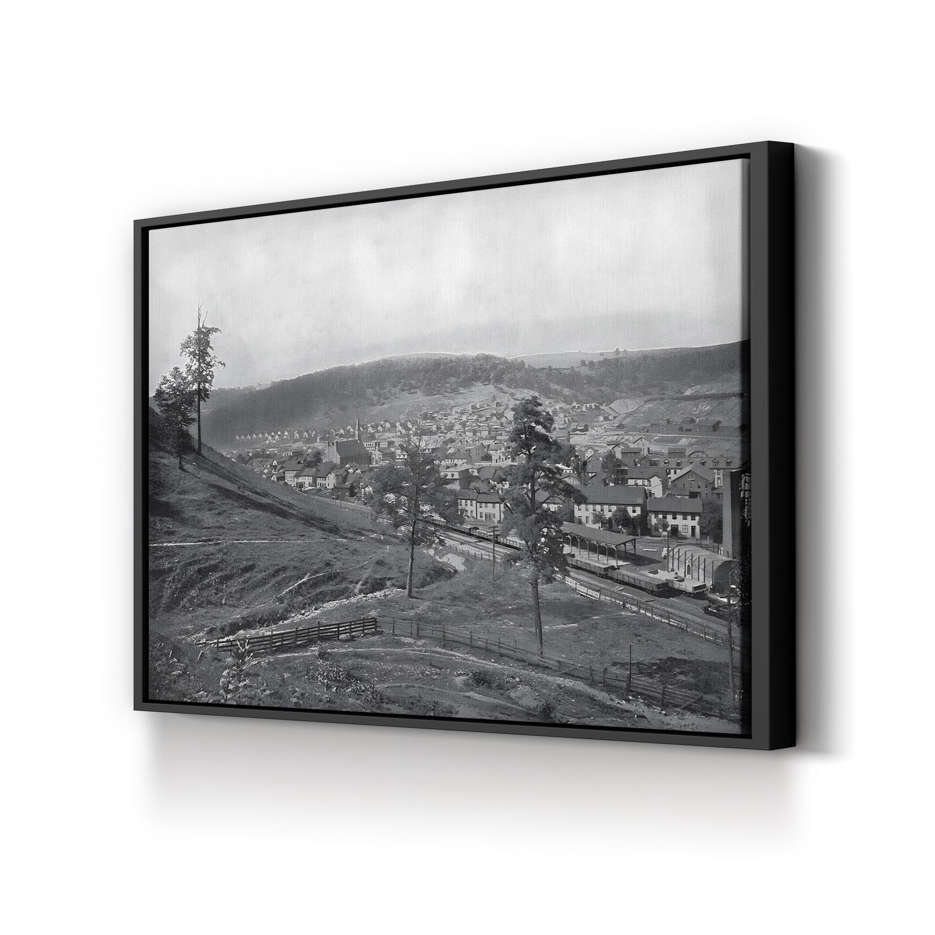Pennsylvania, Johnstown, c.1890 Wall Art | Early American Town Landscape Photography