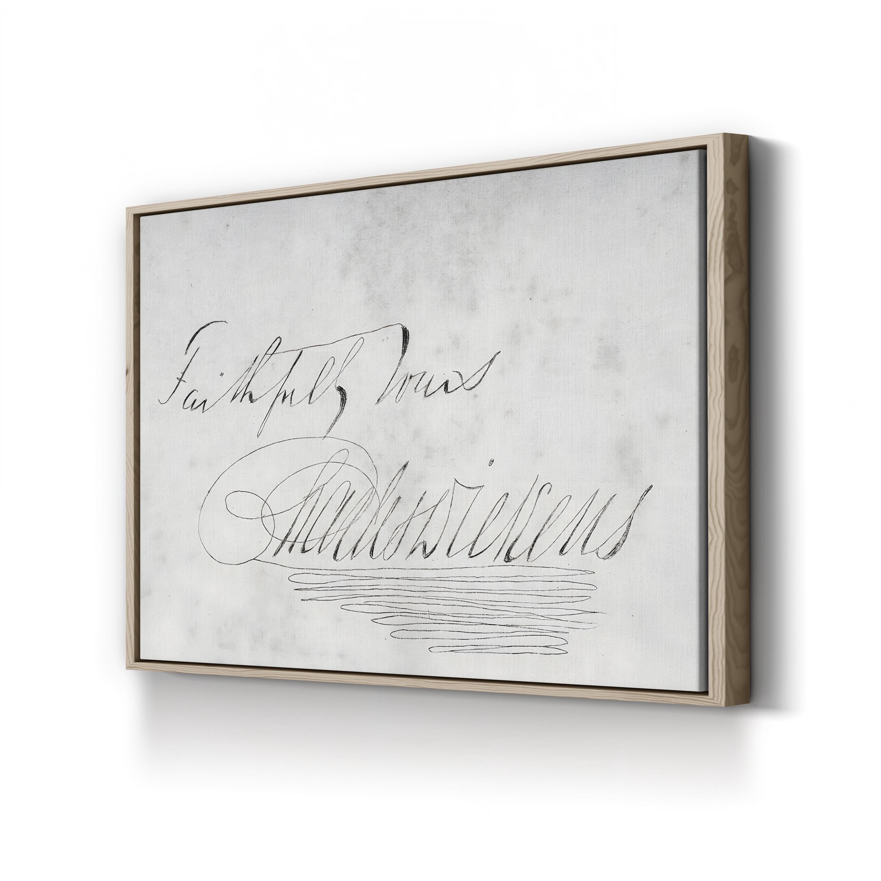Signature of Charles Dickens, 1812–1870 from Bleak House Wall Art | Victorian Literary Manuscript Print