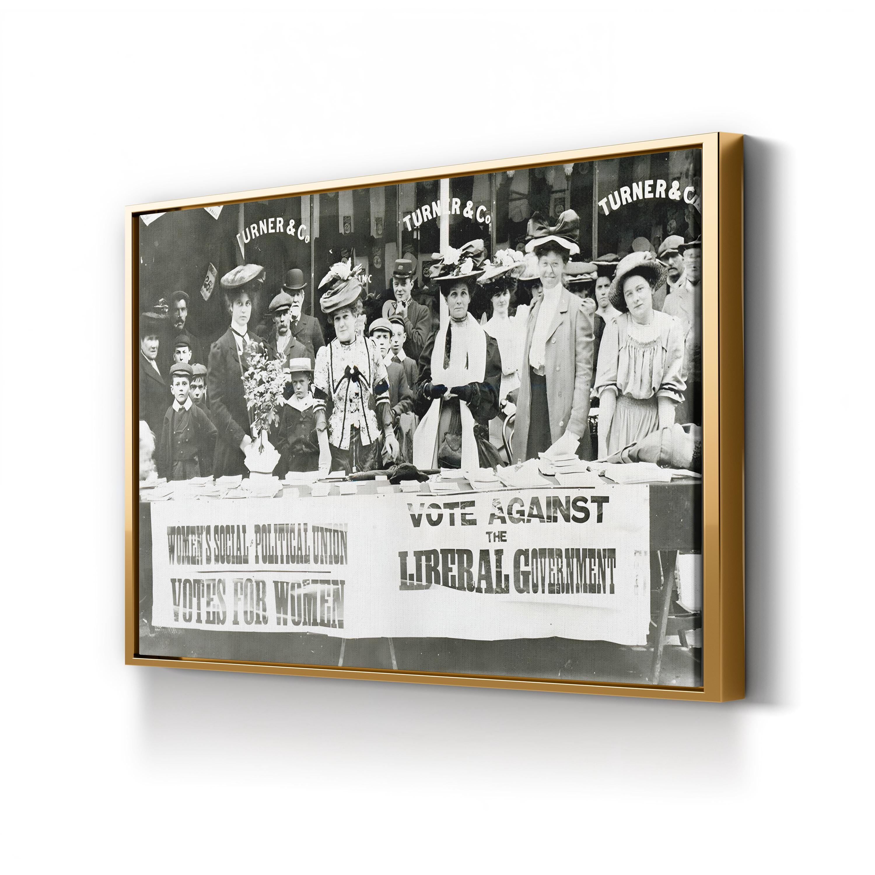 Suffrage Movement Photograph, 1910 – Vintage Photography Wall Art | Women's Rights Canvas Print