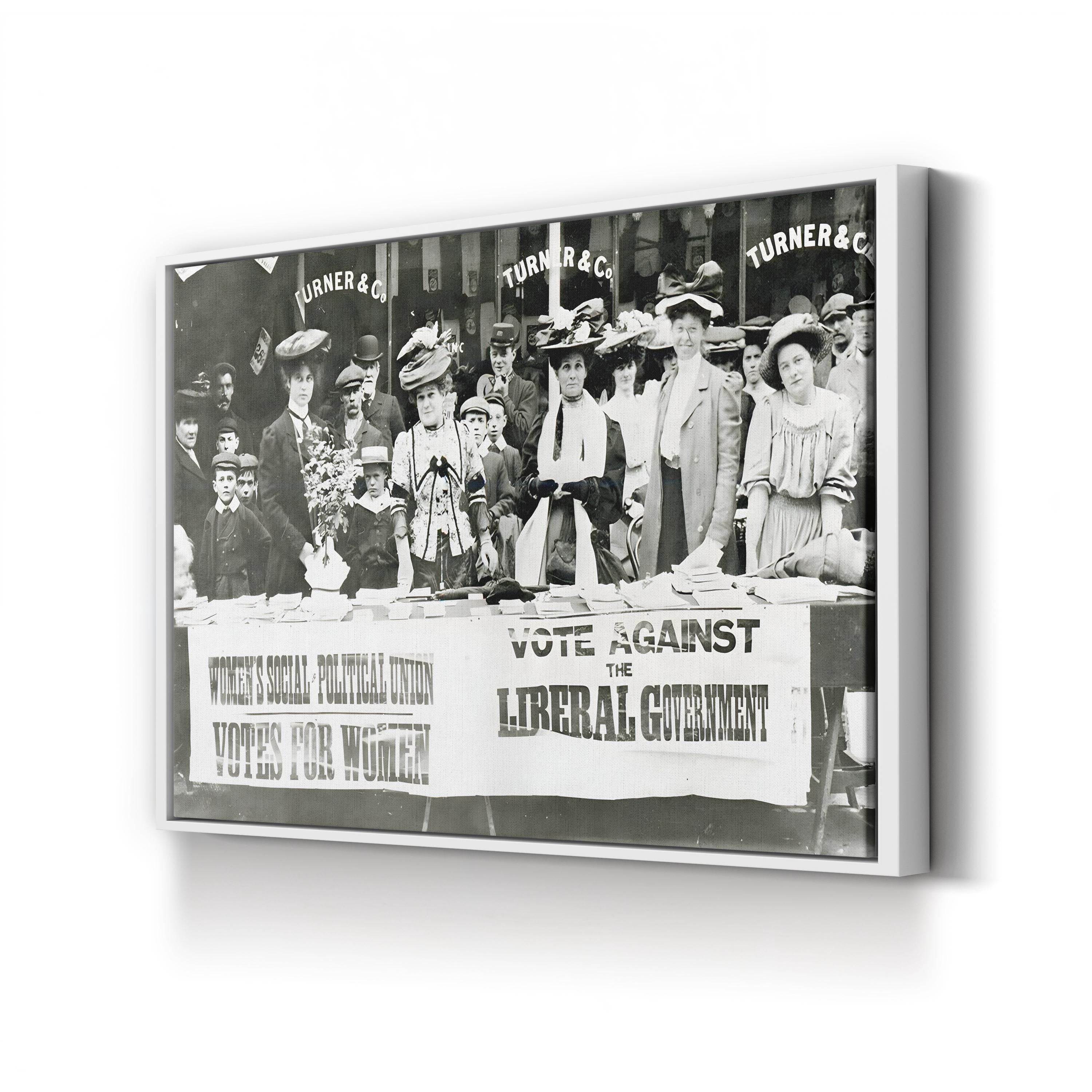 Suffrage Movement Photograph, 1910 – Vintage Photography Wall Art | Women's Rights Canvas Print