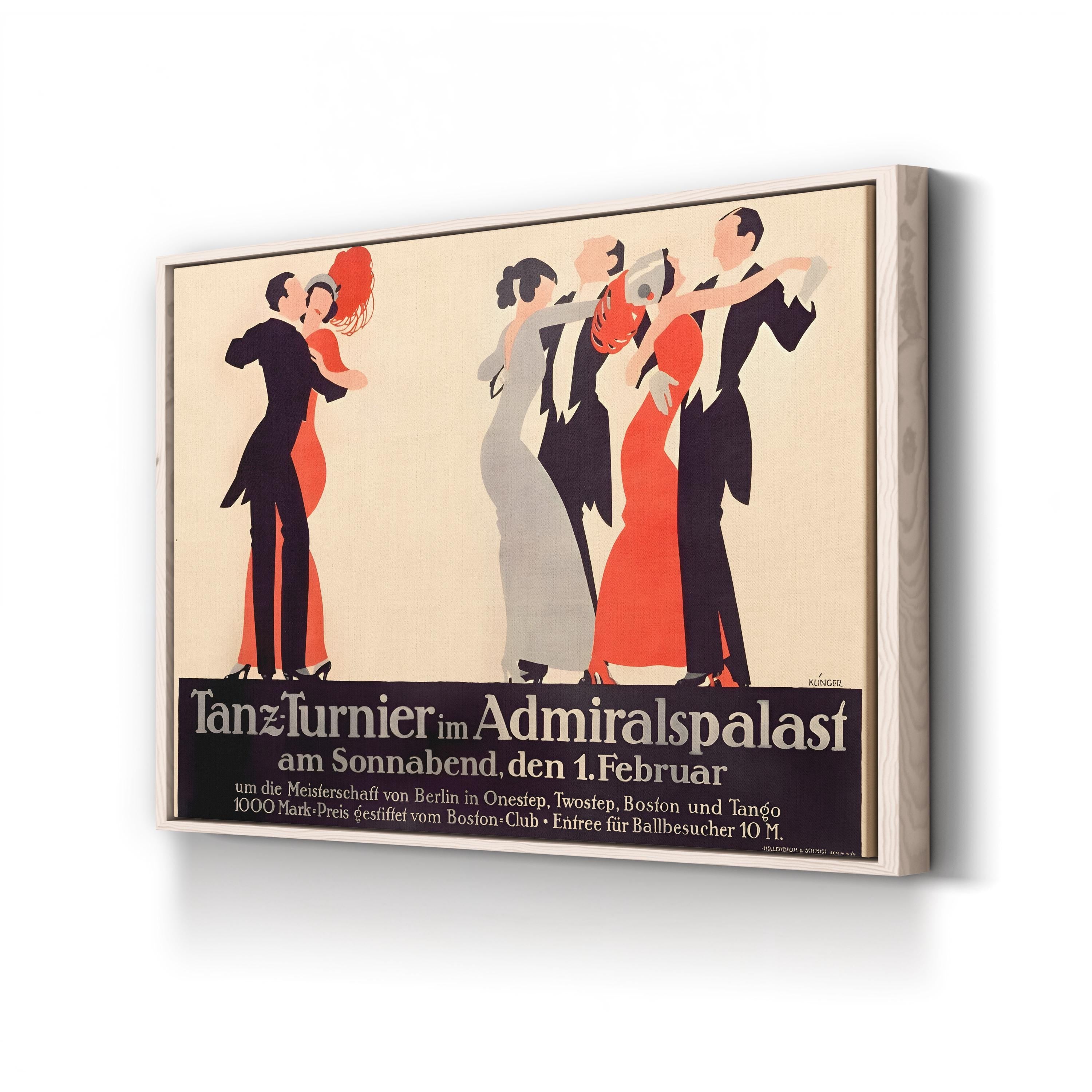 Tanz-Turnier – Admiralspalast Vintage Dance Poster Wall Art