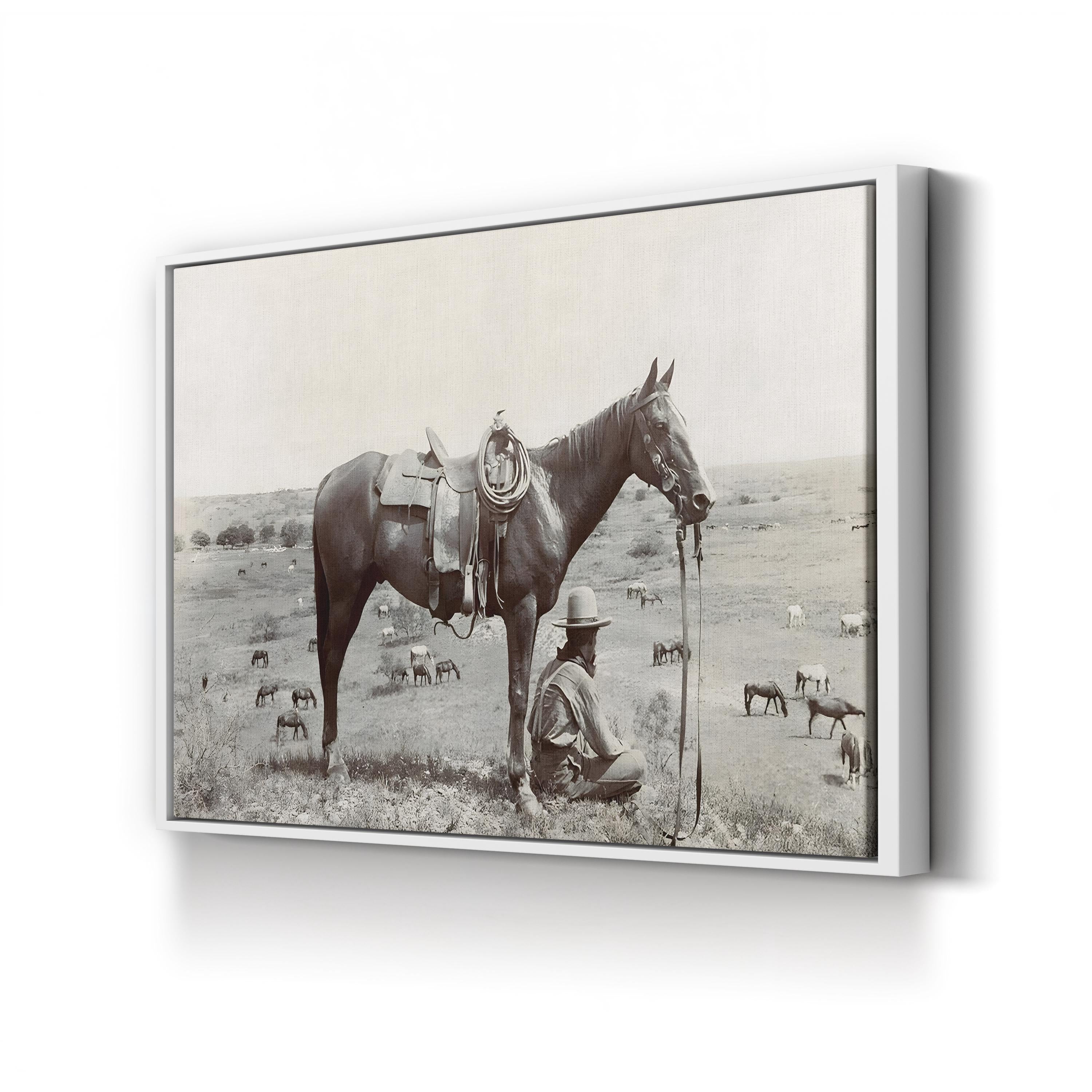 Vintage Texas Cowboy, 1910 – Vintage Photography Wall Art | Western Canvas Print