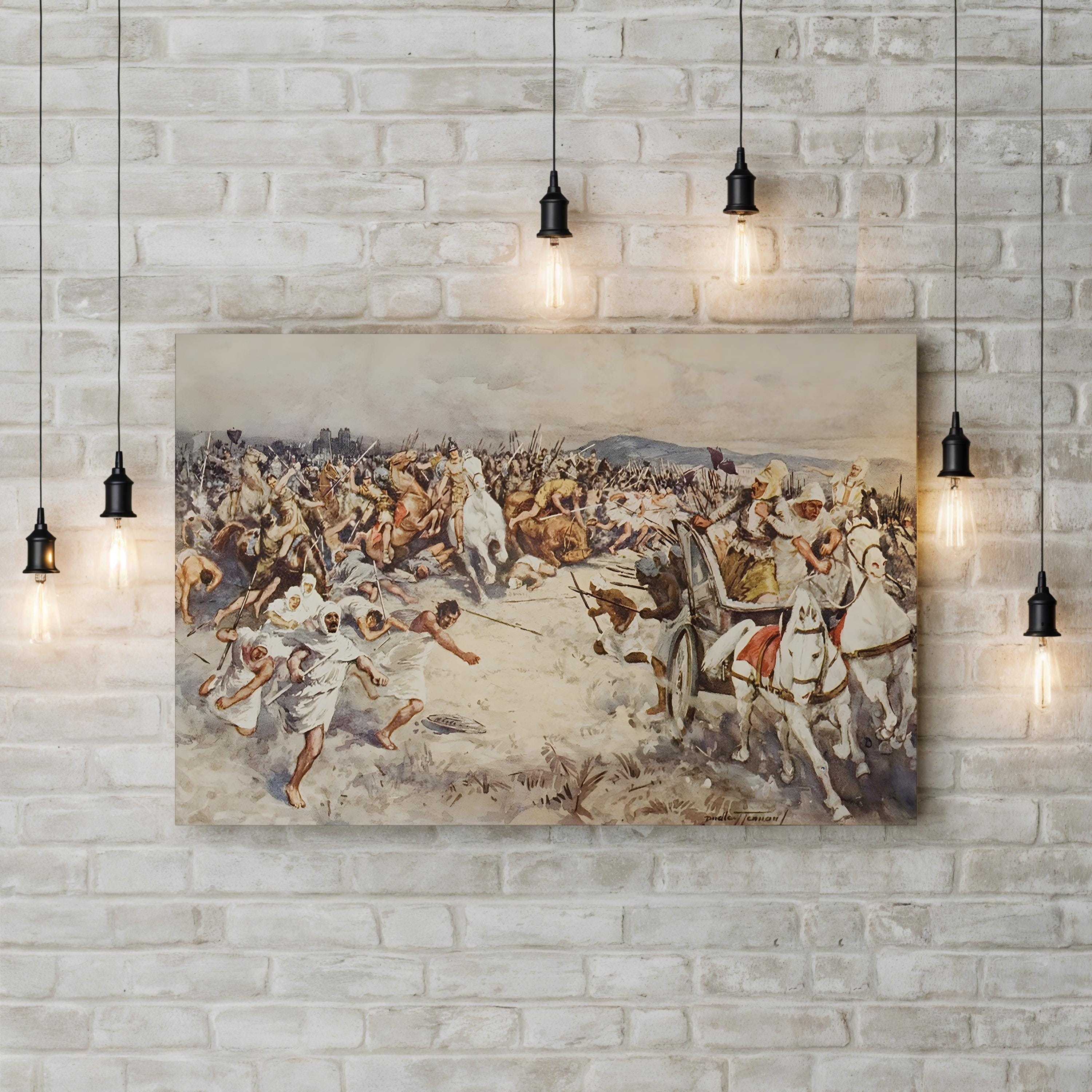The Battle of Issus Wall Art by Dudley Tennant