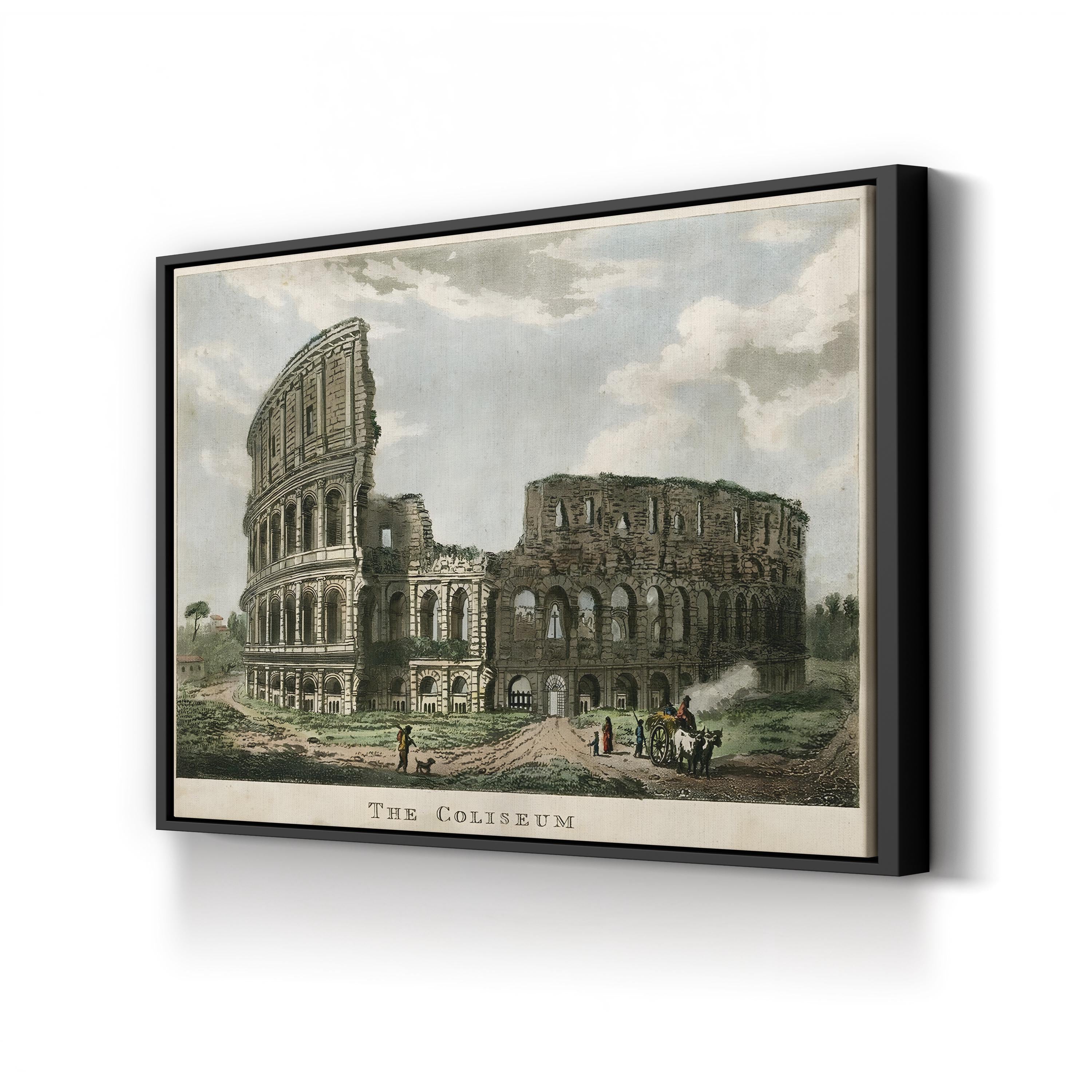 The Coliseum – Vintage Roman Architecture Wall Art by Merigot