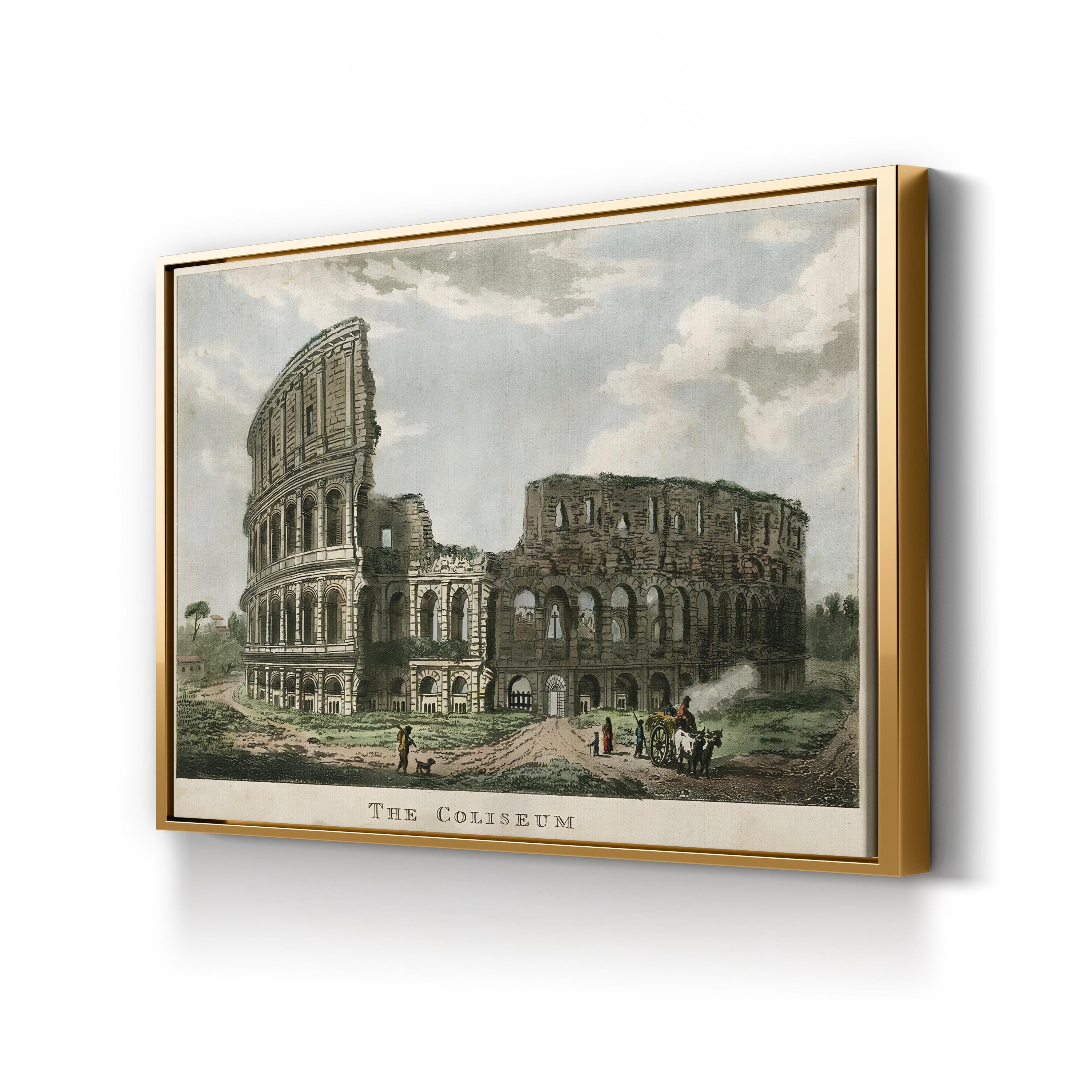 The Coliseum – Vintage Roman Architecture Wall Art by Merigot