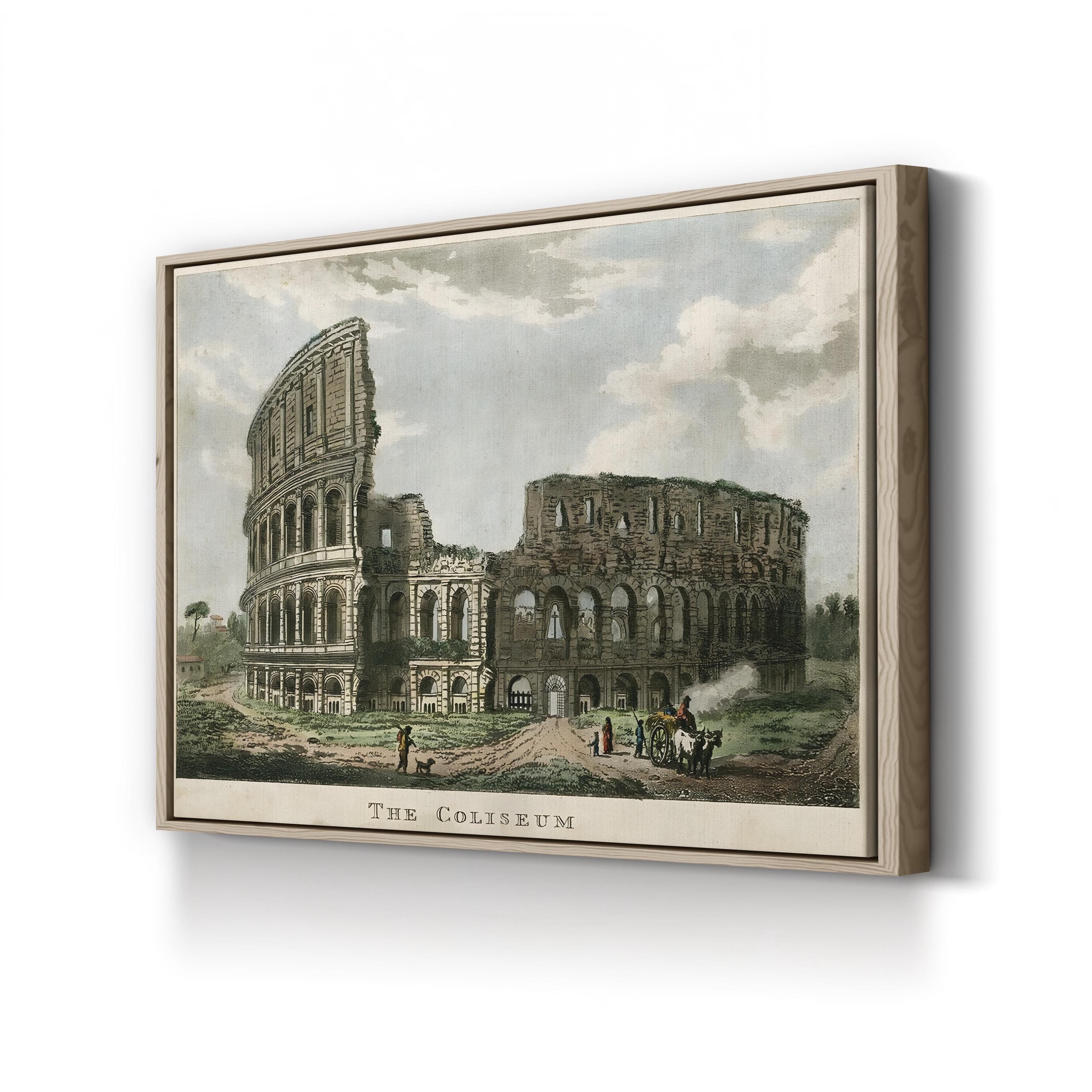 The Coliseum – Vintage Roman Architecture Wall Art by Merigot