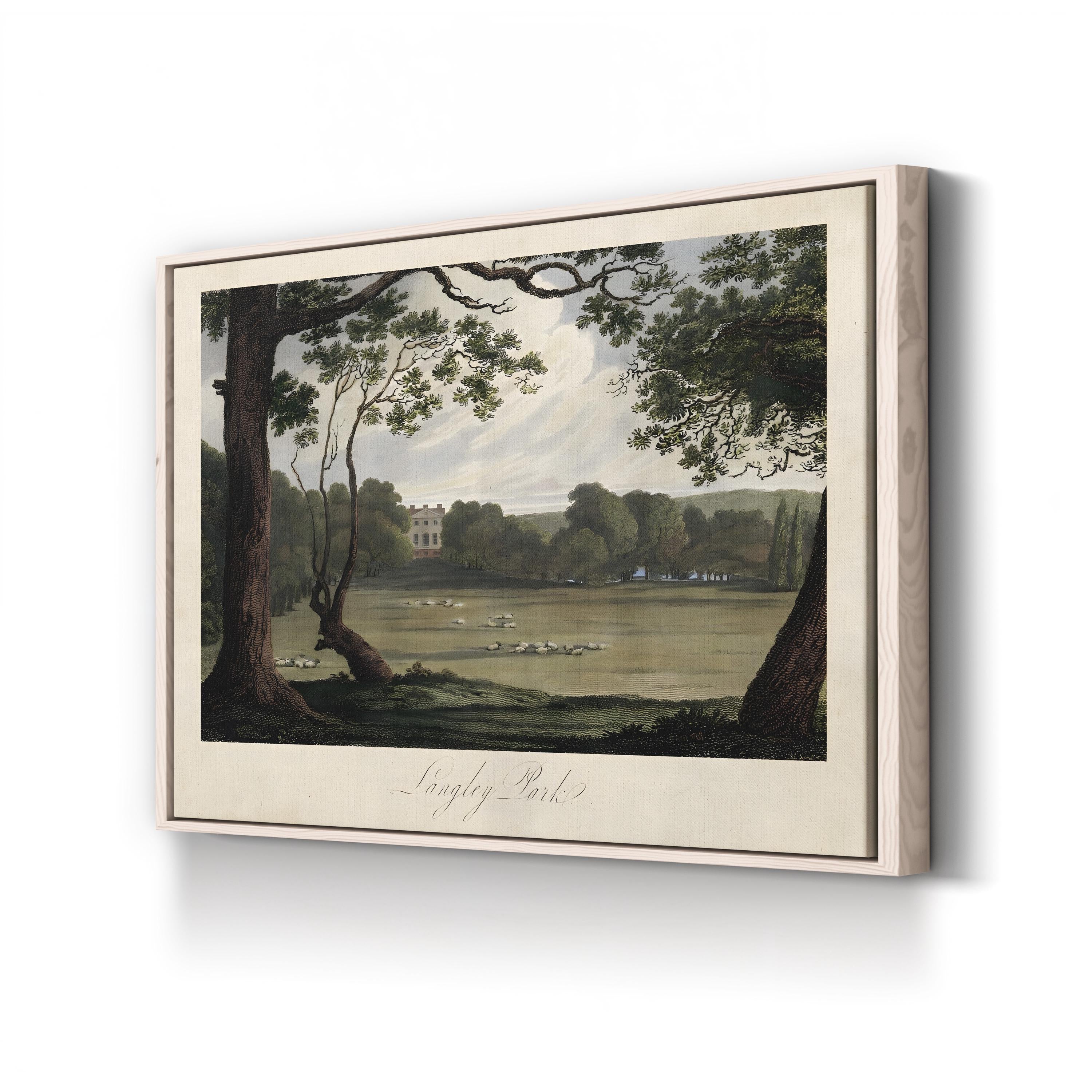 English Countryside IV – Period Illustration Wall Art | Pastoral Landscape Canvas Print