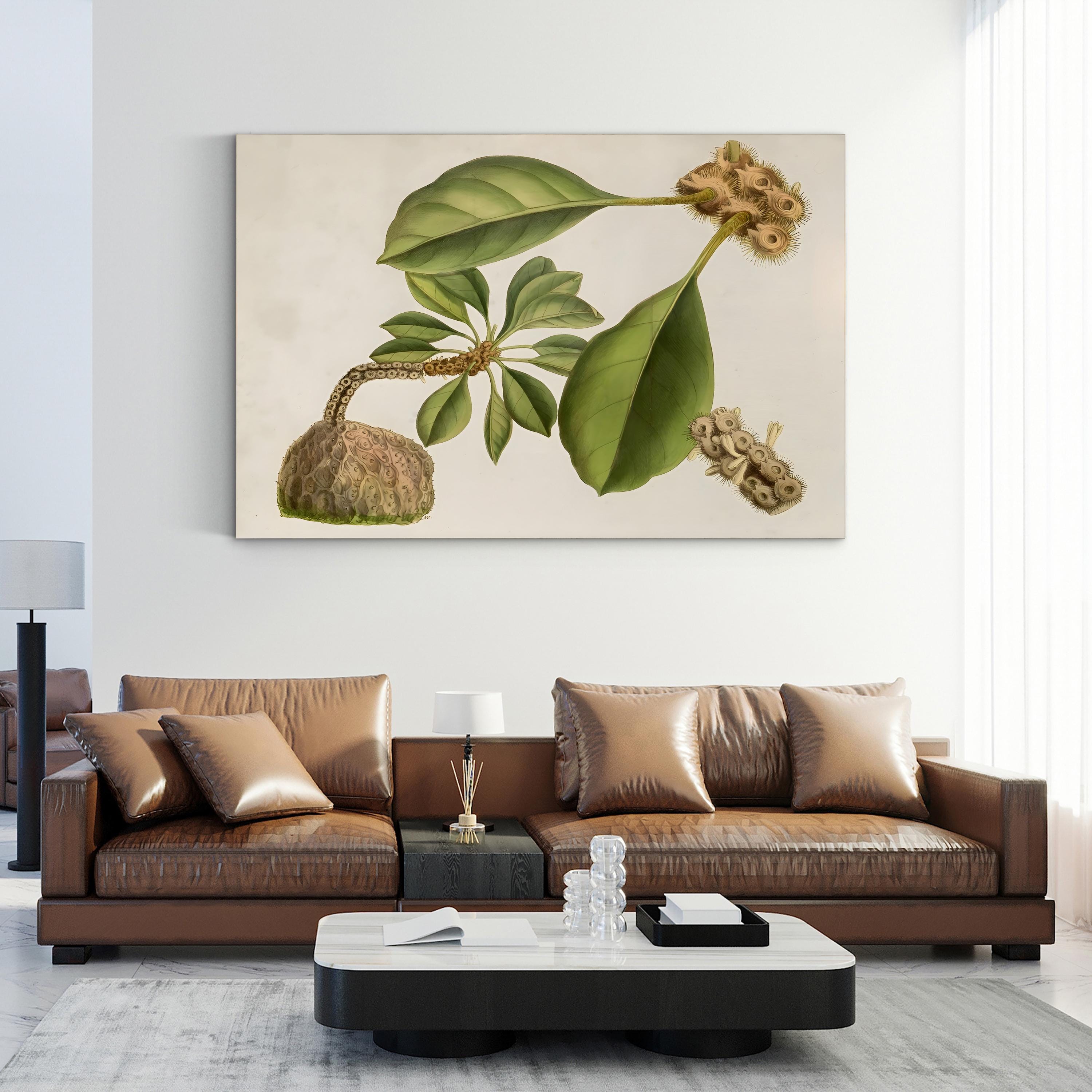 Botanical Tropical Foliage & Exotic Fruit by Curtis Art