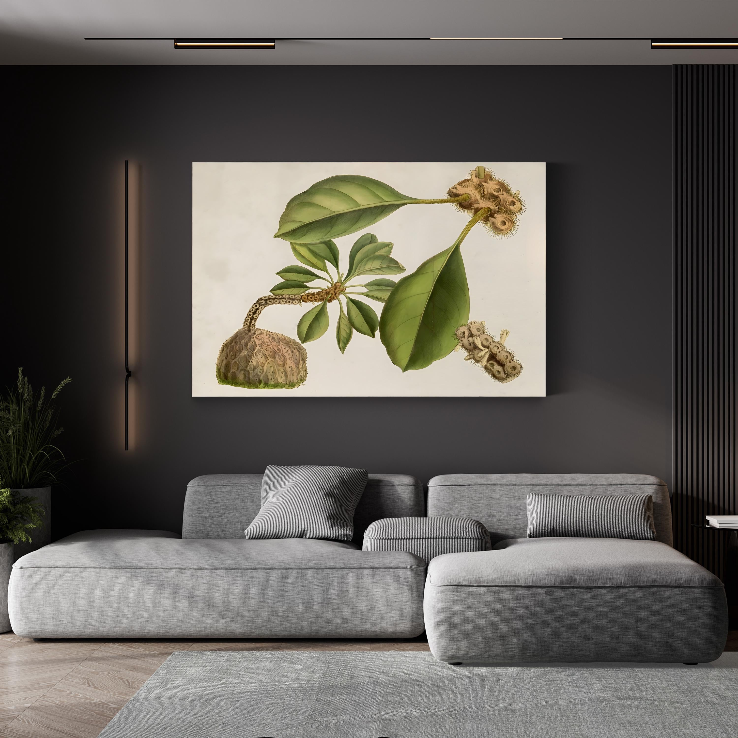 Botanical Tropical Foliage & Exotic Fruit by Curtis Art