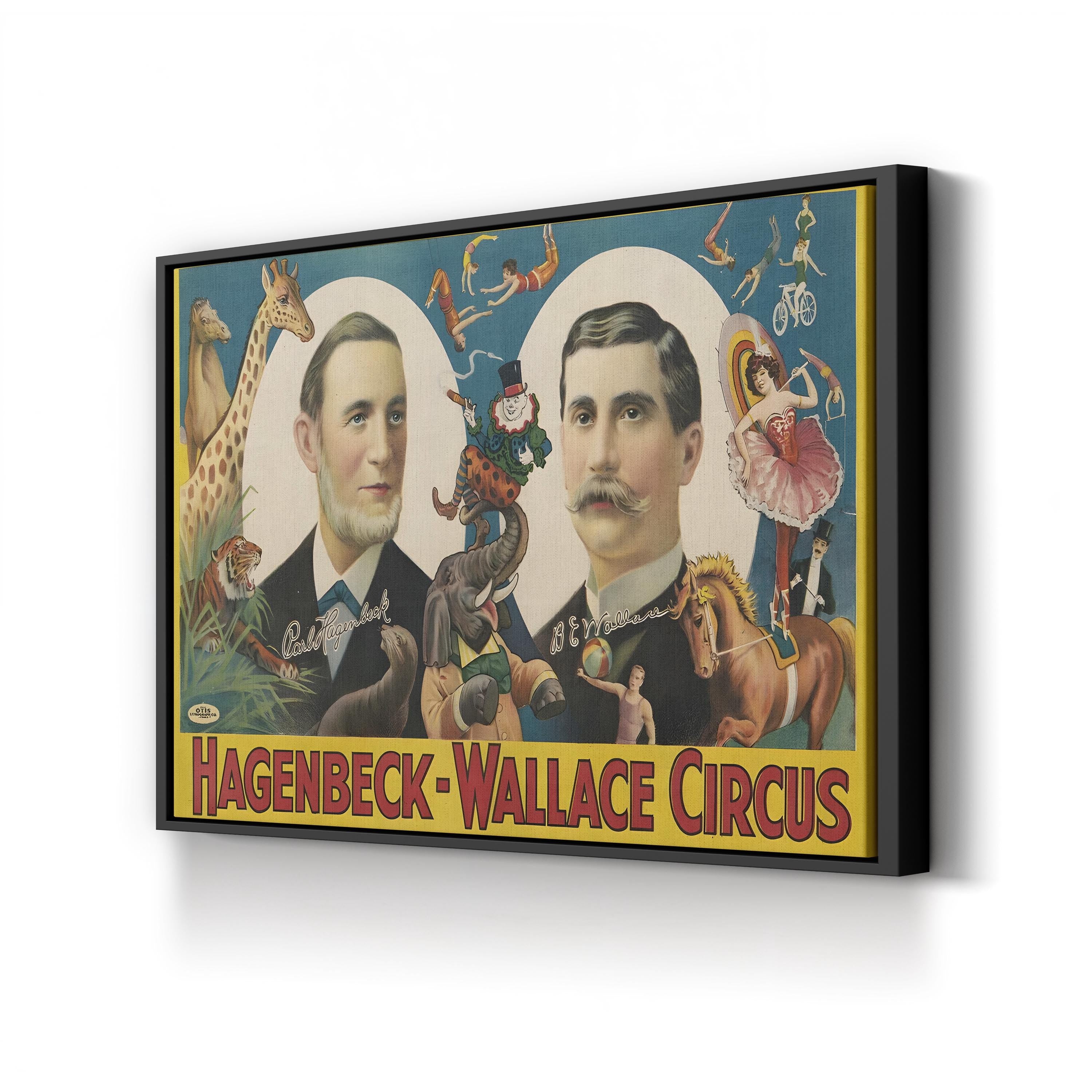 Hagenbeck & Wallace Circus Poster – Period Illustration Wall Art | Vintage Canvas Print