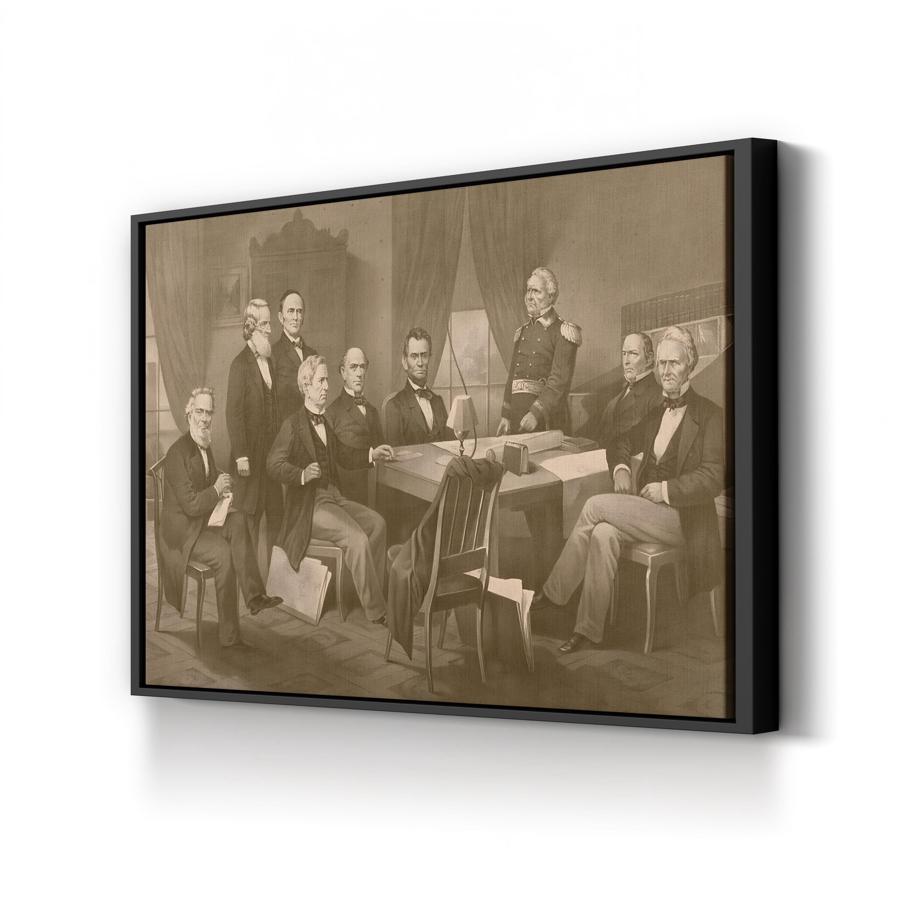 Abraham Lincoln and Cabinet Civil War Wall Art