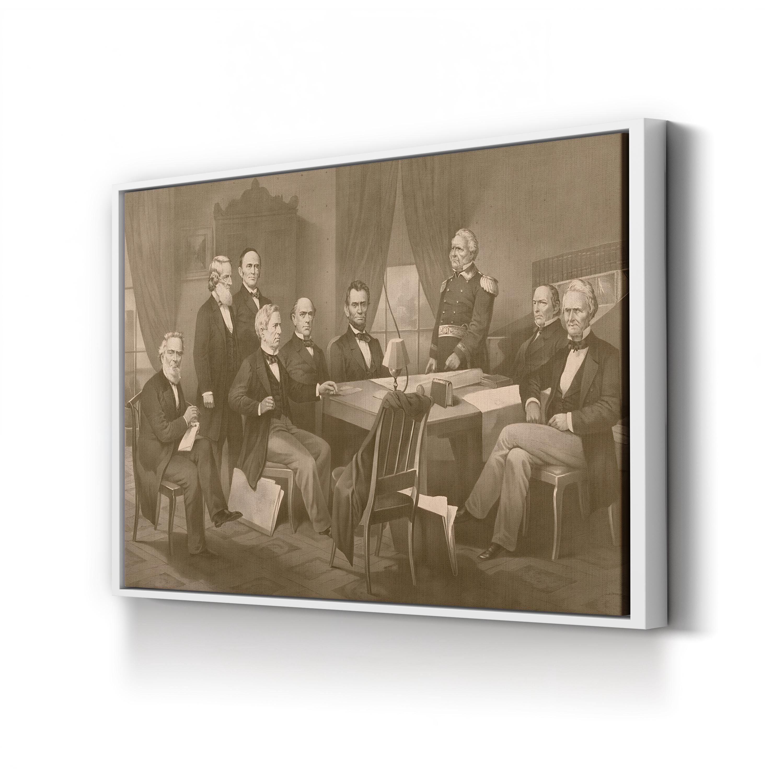 Abraham Lincoln and Cabinet Civil War Wall Art