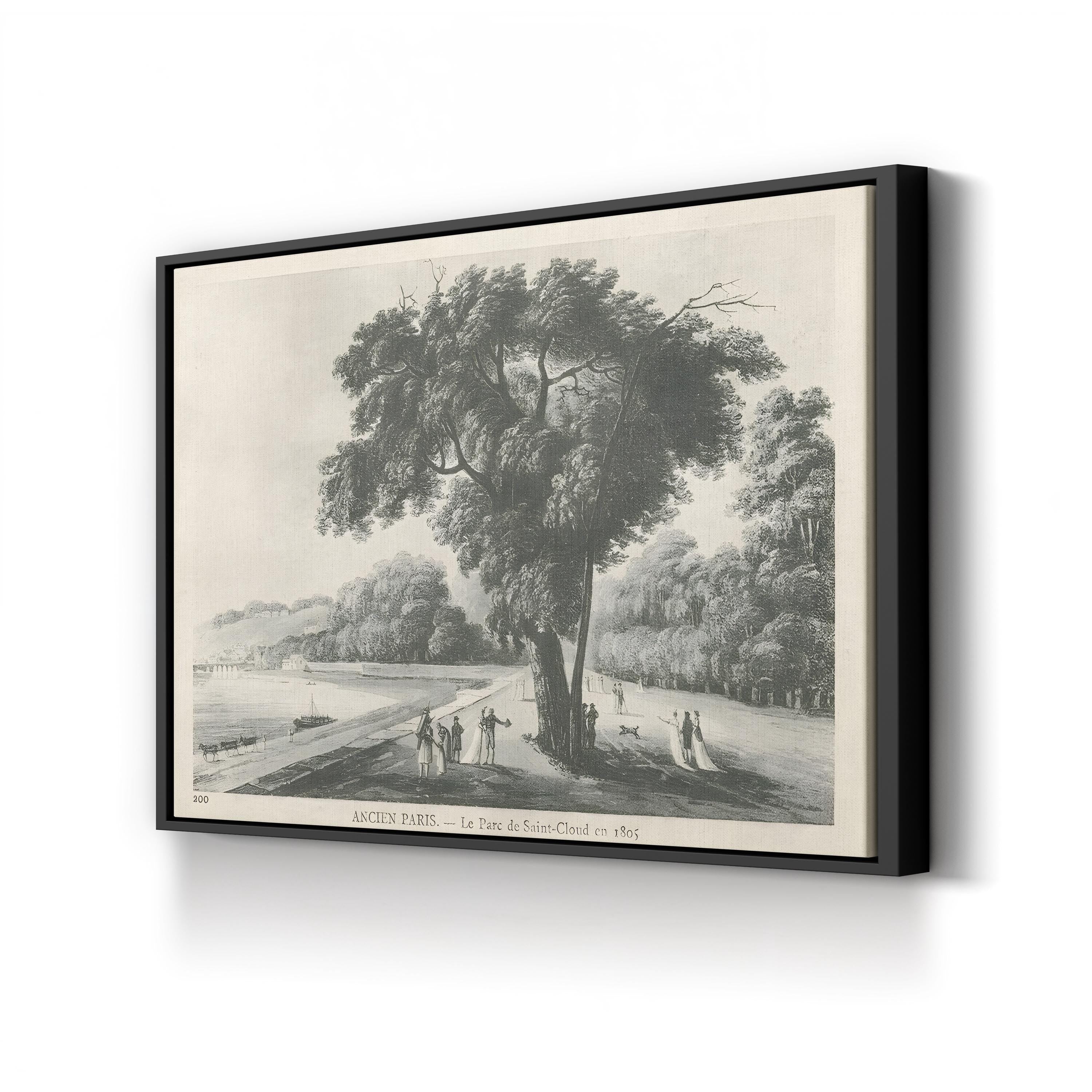 Parc de Saint-Cloud, 1805 – Period Illustration Wall Art | French Landscape Canvas Print
