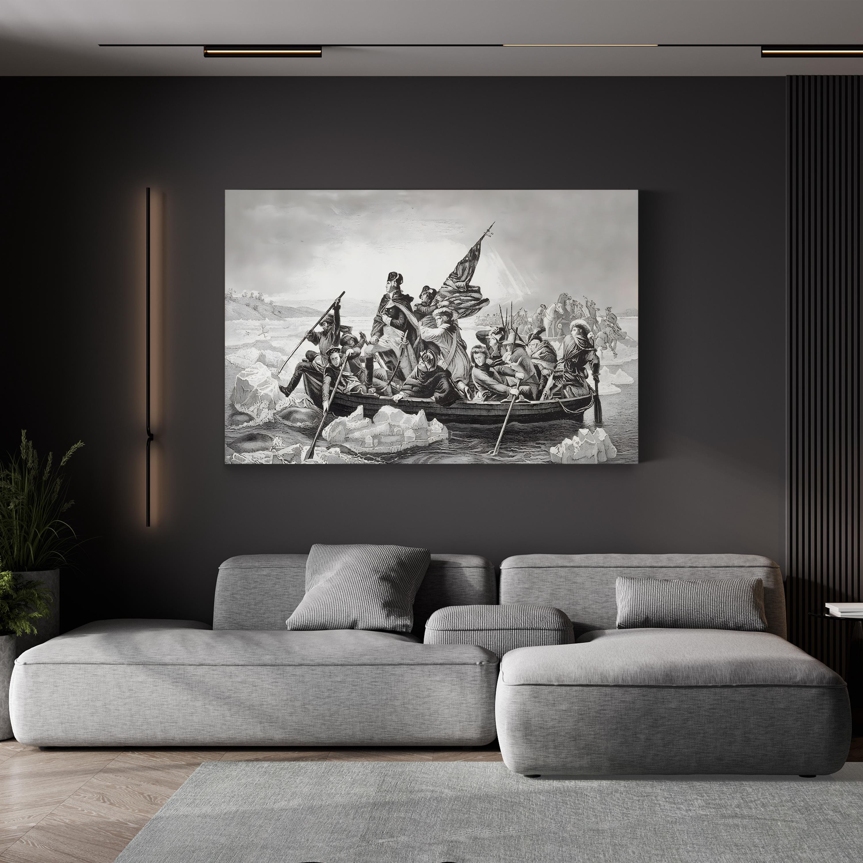 Washington Crossing the Delaware – Emanuel Leutze Wall Art | Revolutionary War Canvas Print
