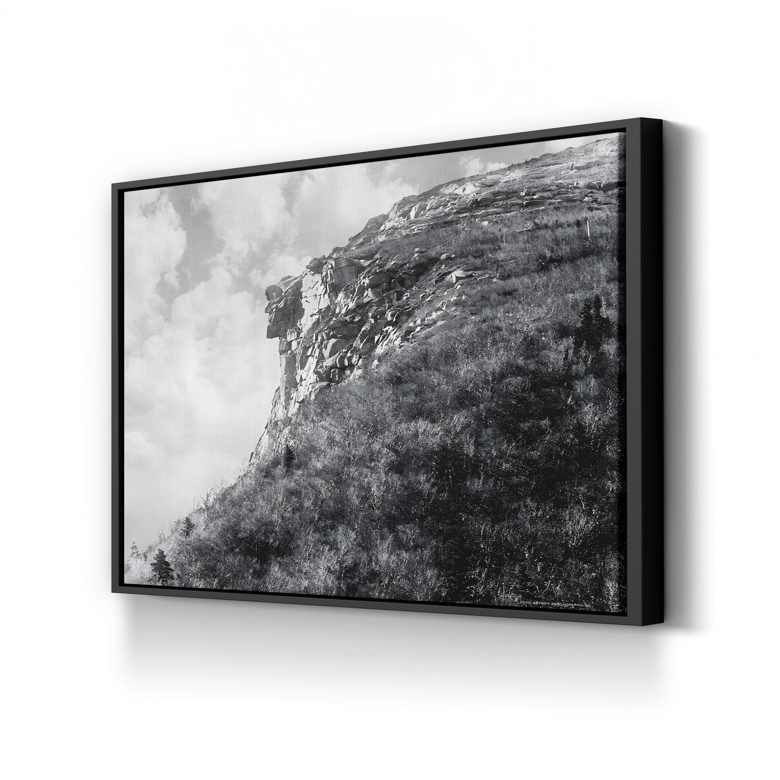 White Mountains New England – Vintage Photography Wall Art | Monochrome Canvas Print
