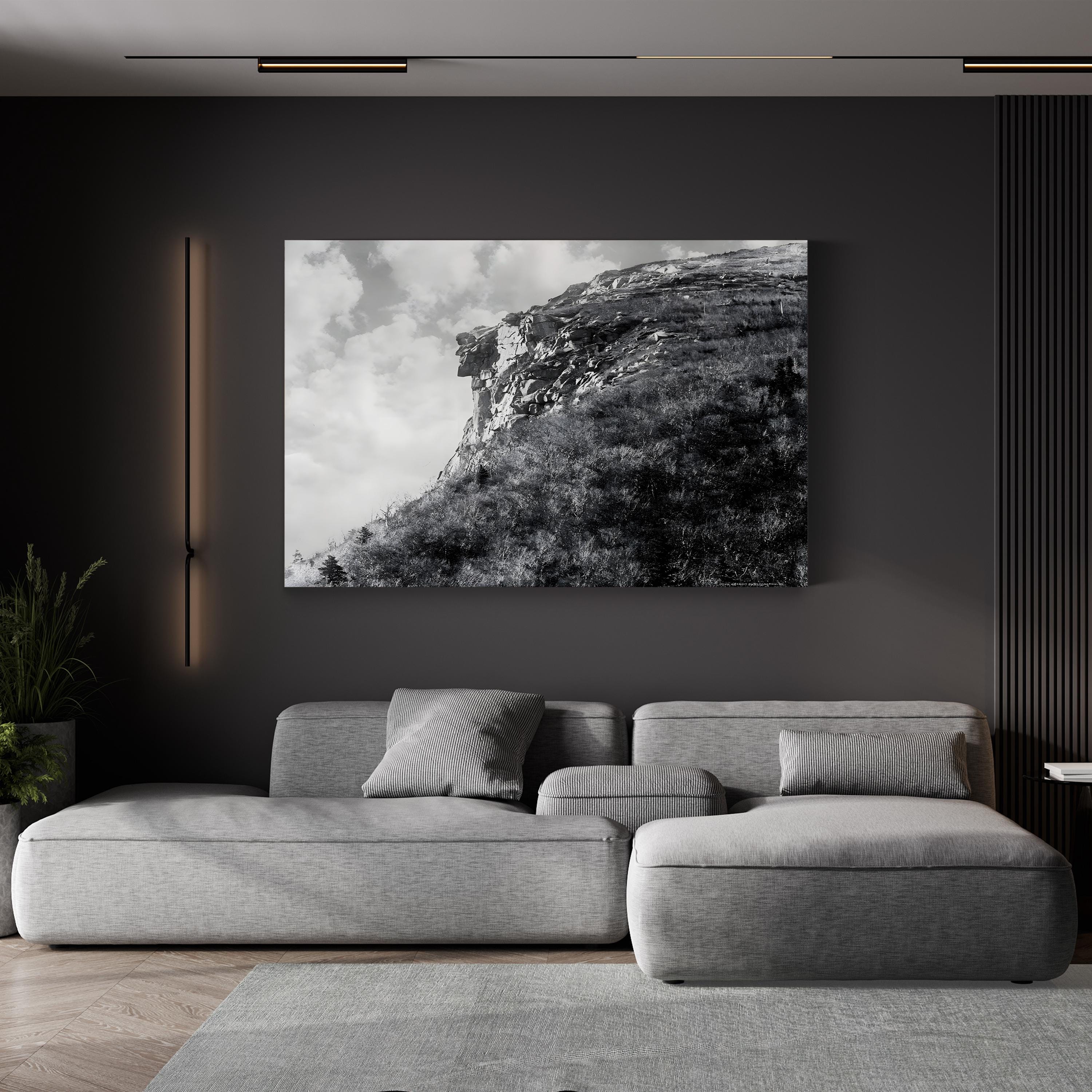 White Mountains New England – Vintage Photography Wall Art | Monochrome Canvas Print