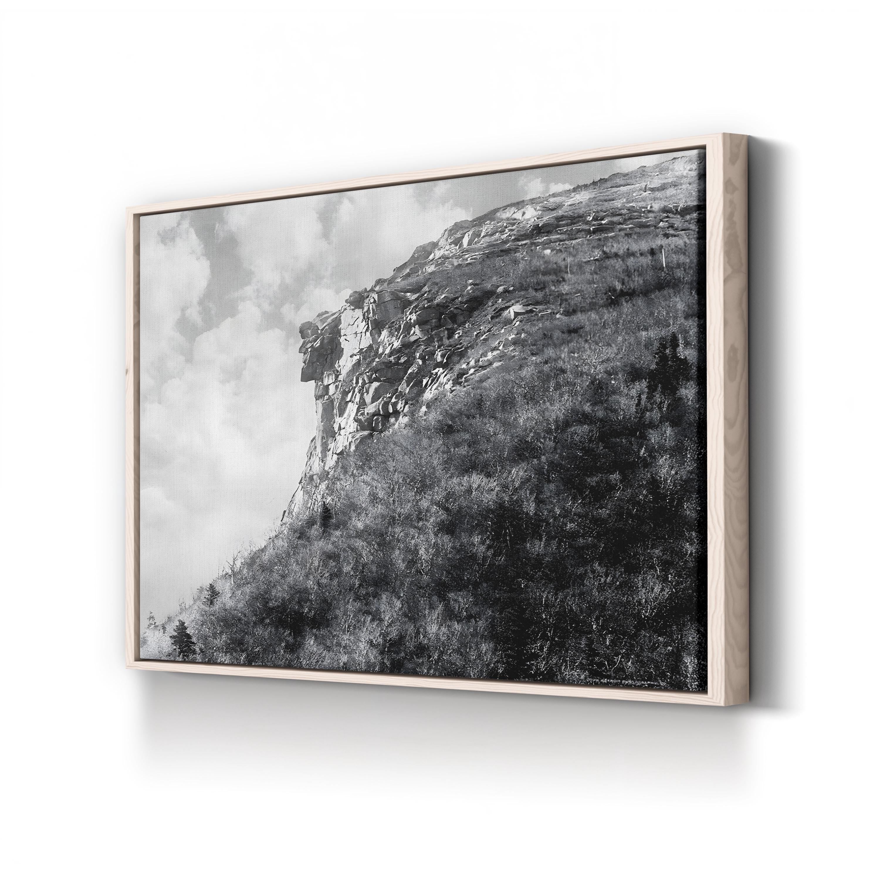 White Mountains New England – Vintage Photography Wall Art | Monochrome Canvas Print