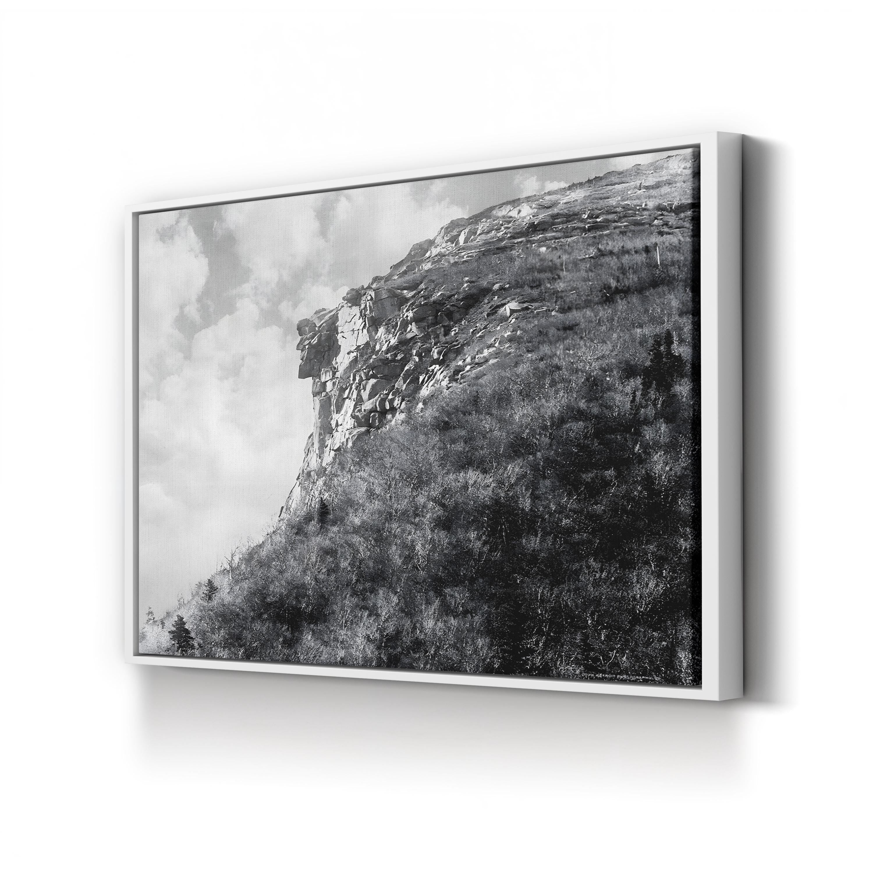 White Mountains New England – Vintage Photography Wall Art | Monochrome Canvas Print