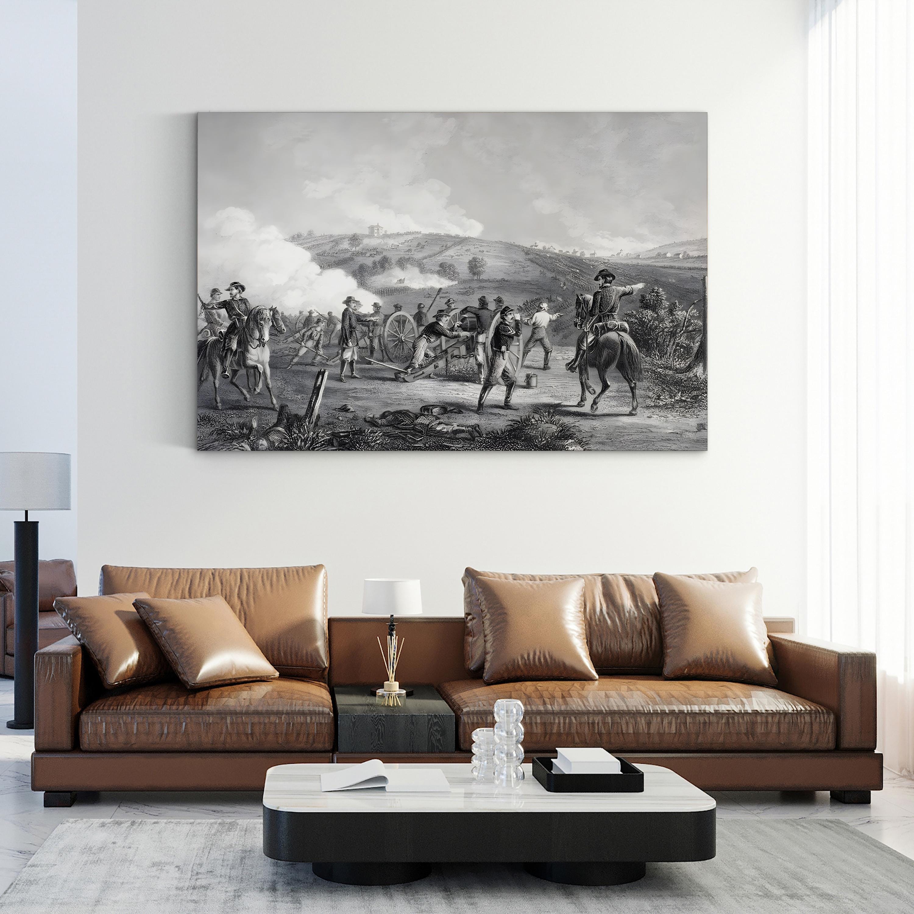Battle of Gettysburg, Pennsylvania 1863 Wall Art — J. R. Chapin Civil War Illustration