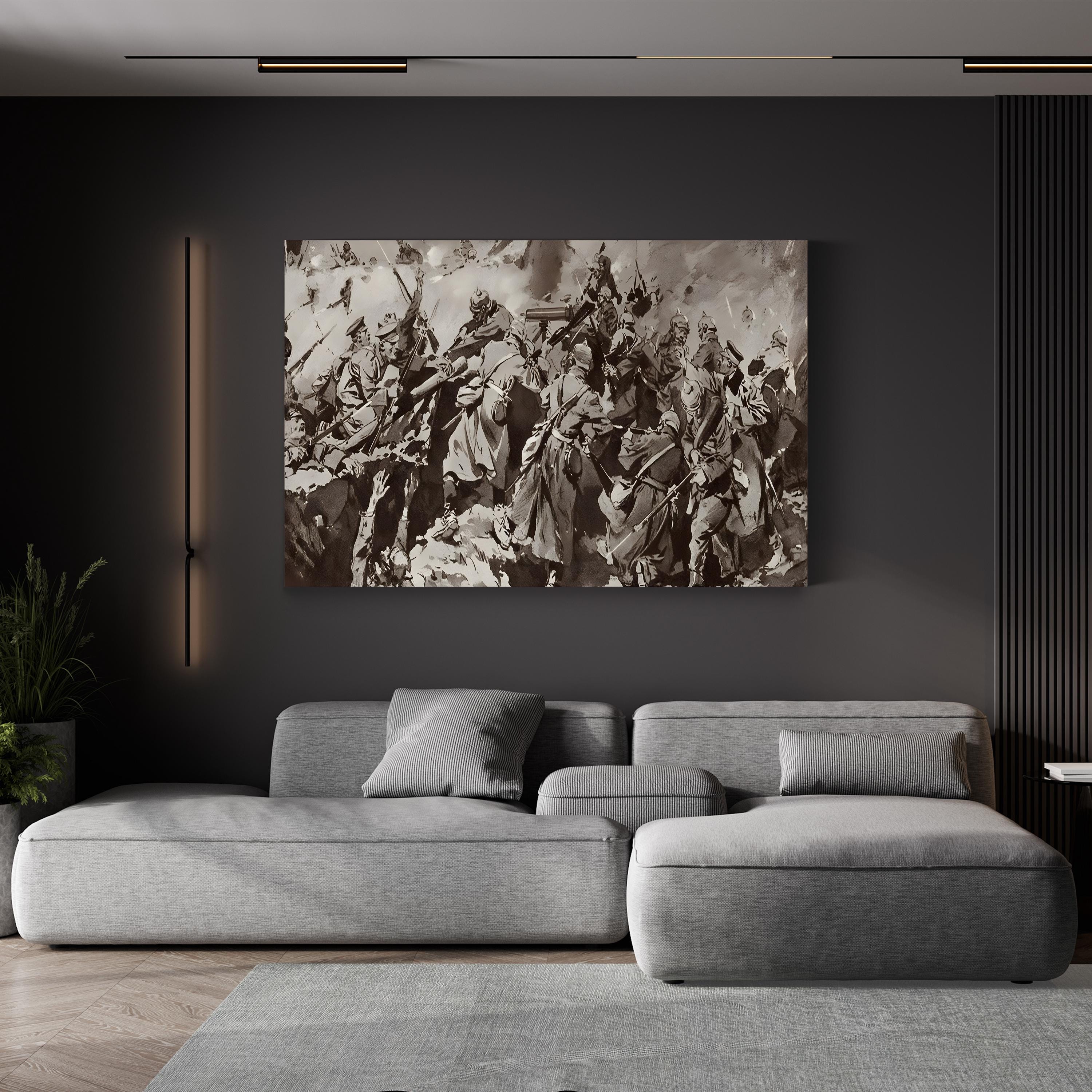 British Troops Overrun German Trench, Battle of Neuve Chapelle, France (1915) — WWI Historical Military Wall Art