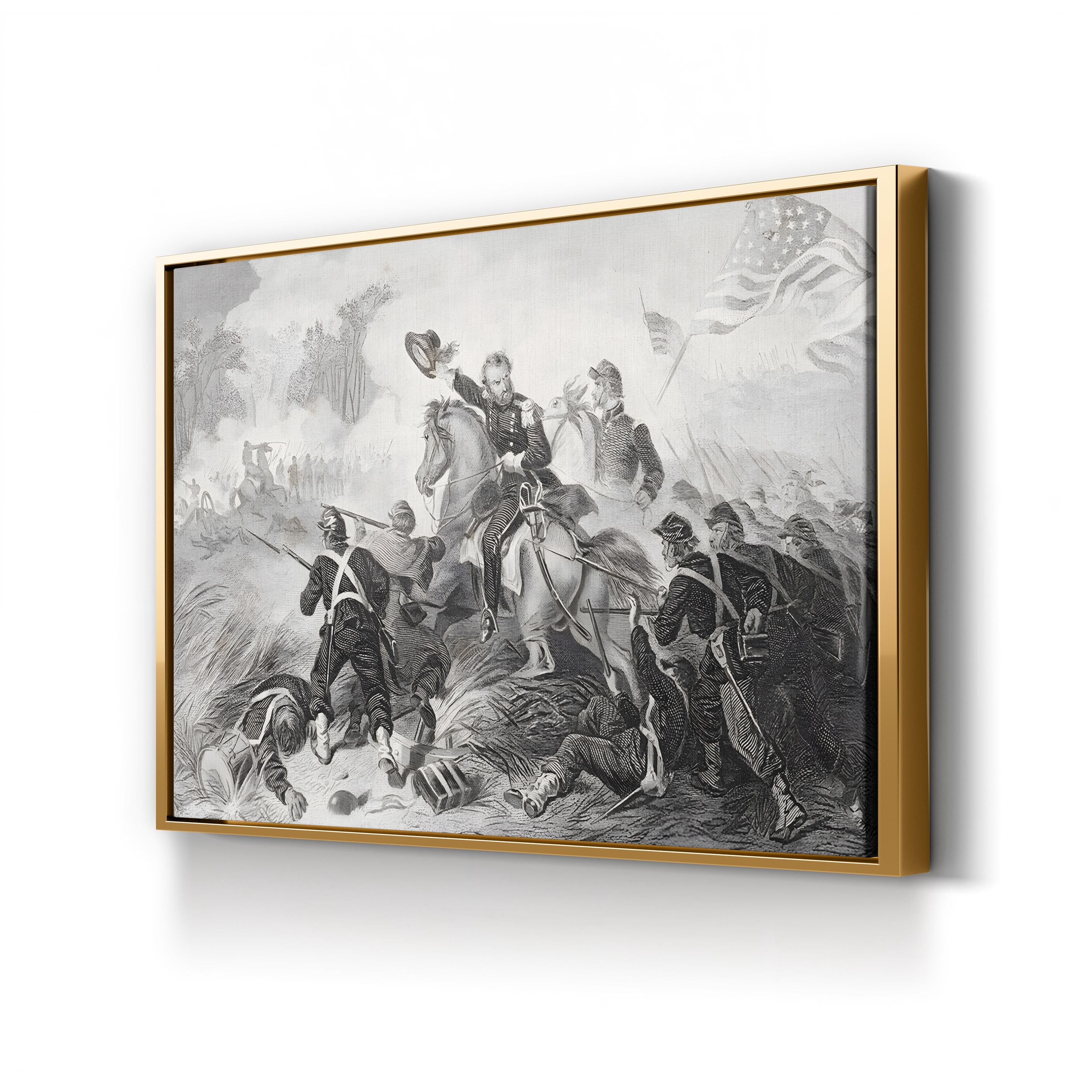 Battle of Wilson’s Creek, August 1861 Wall Art — Civil War Historical Illustration
