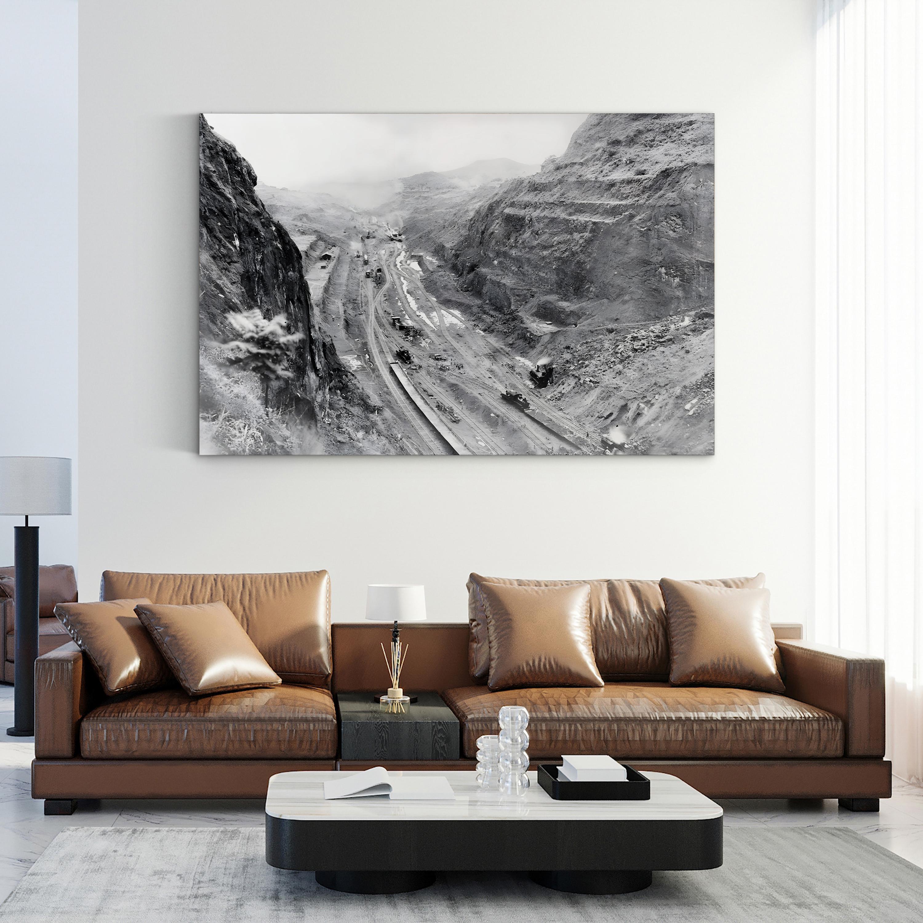 Panama Canal Construction, 1913 Wall Art — Vintage Engineering Photography Print
