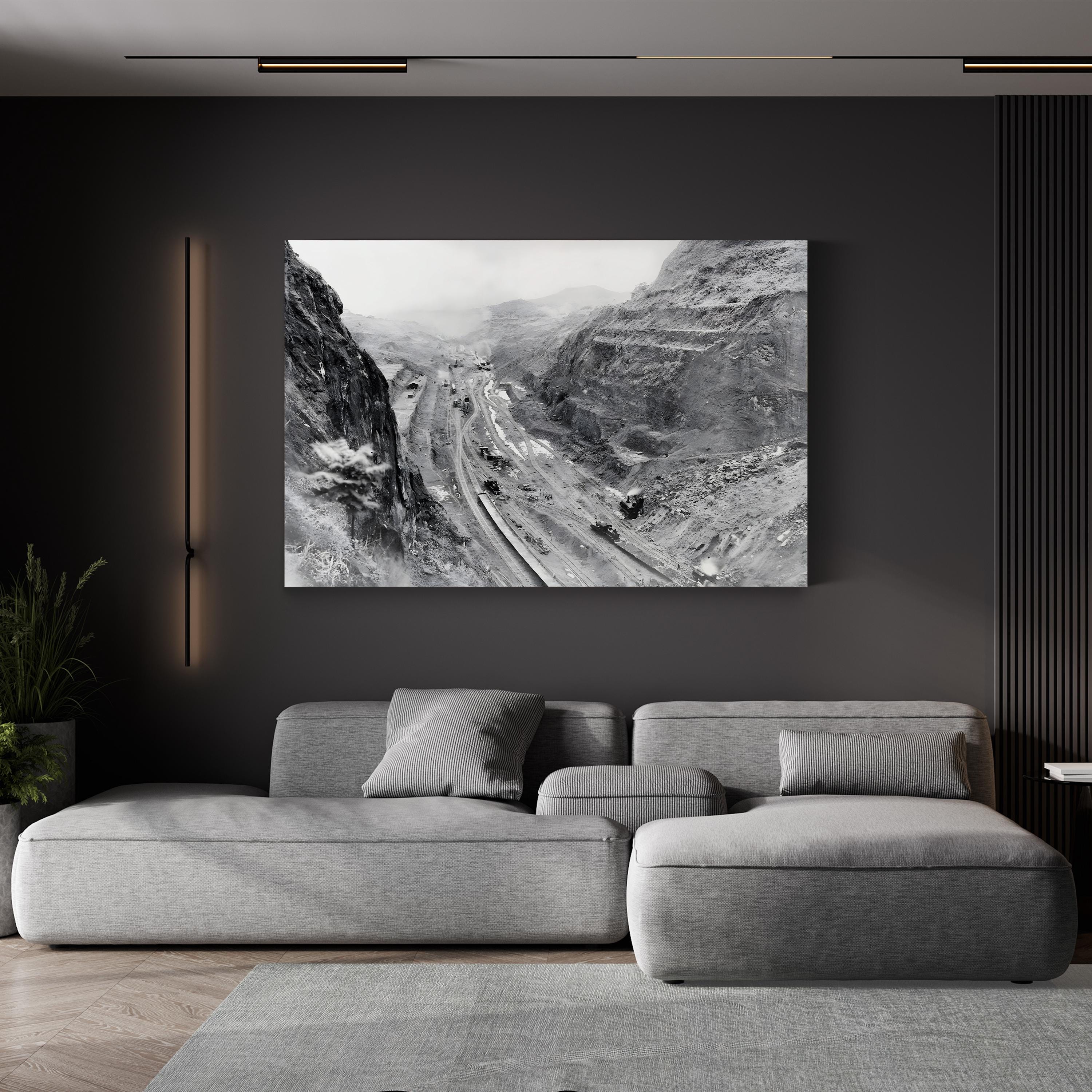 Panama Canal Construction, 1913 Wall Art — Vintage Engineering Photography Print