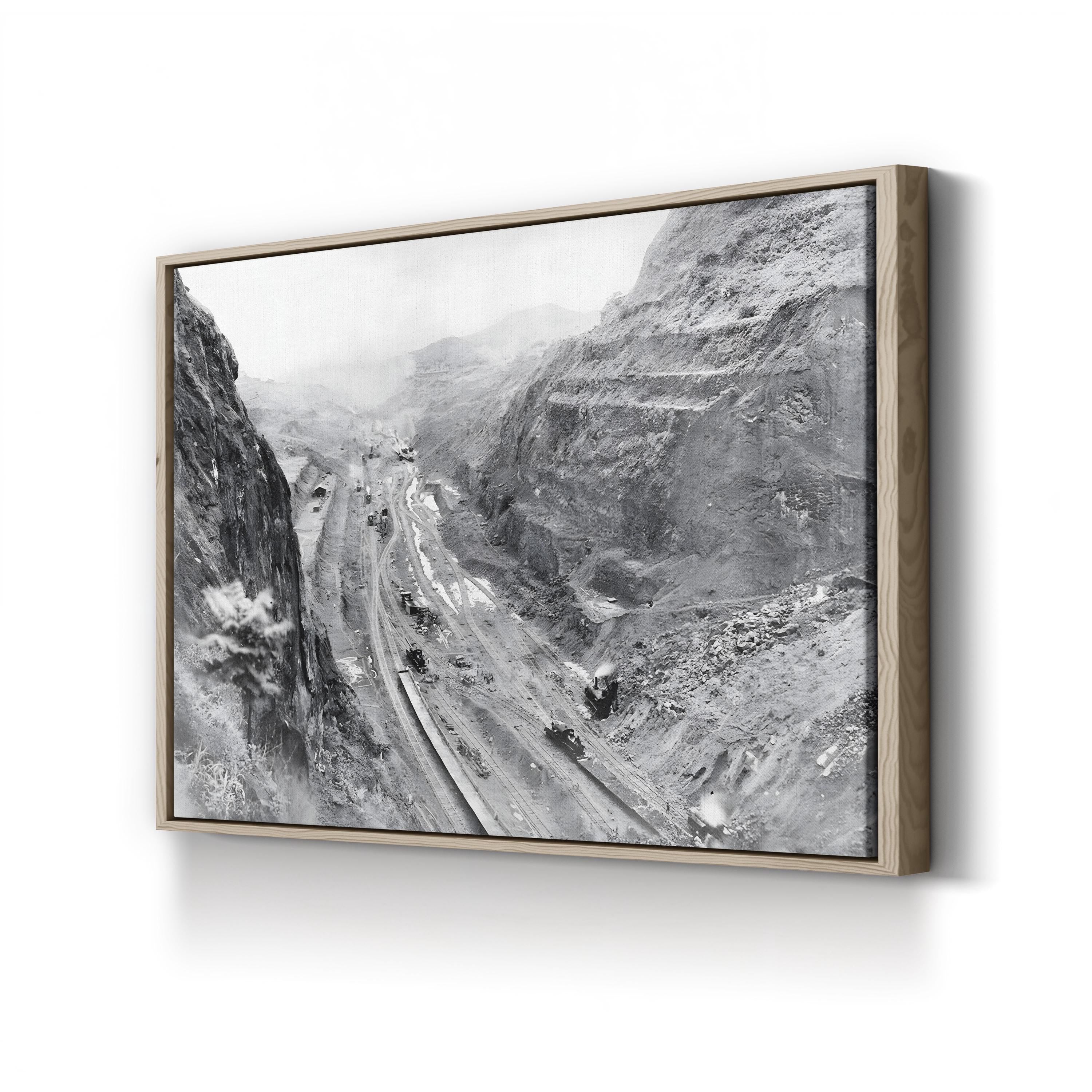 Panama Canal Construction, 1913 Wall Art — Vintage Engineering Photography Print