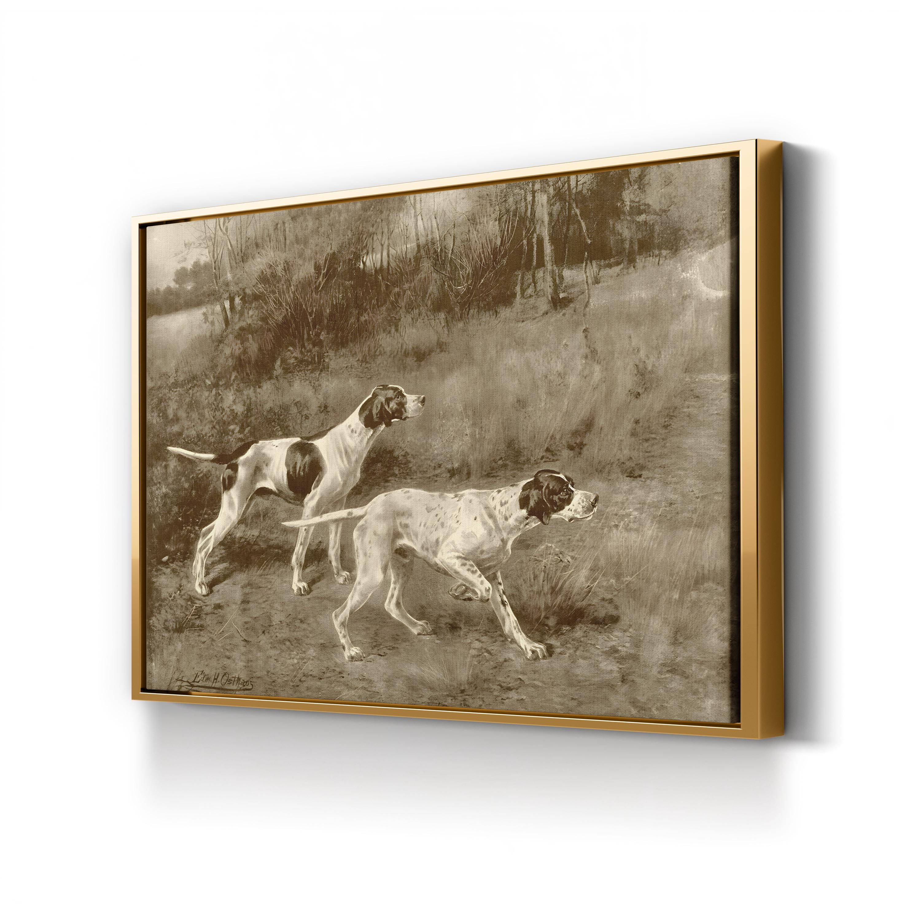 Rip Rap and Lad of Rush Wall Art — E.H. Osthaus Sporting Dog Illustration