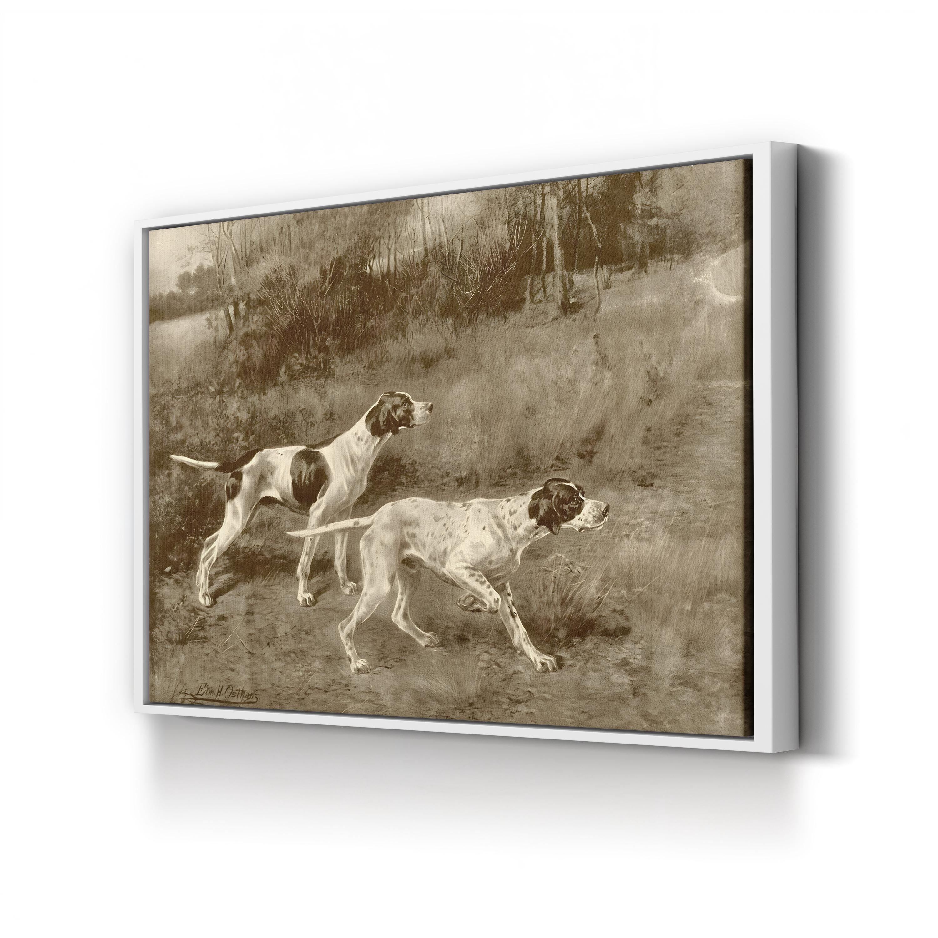 Rip Rap and Lad of Rush Wall Art — E.H. Osthaus Sporting Dog Illustration