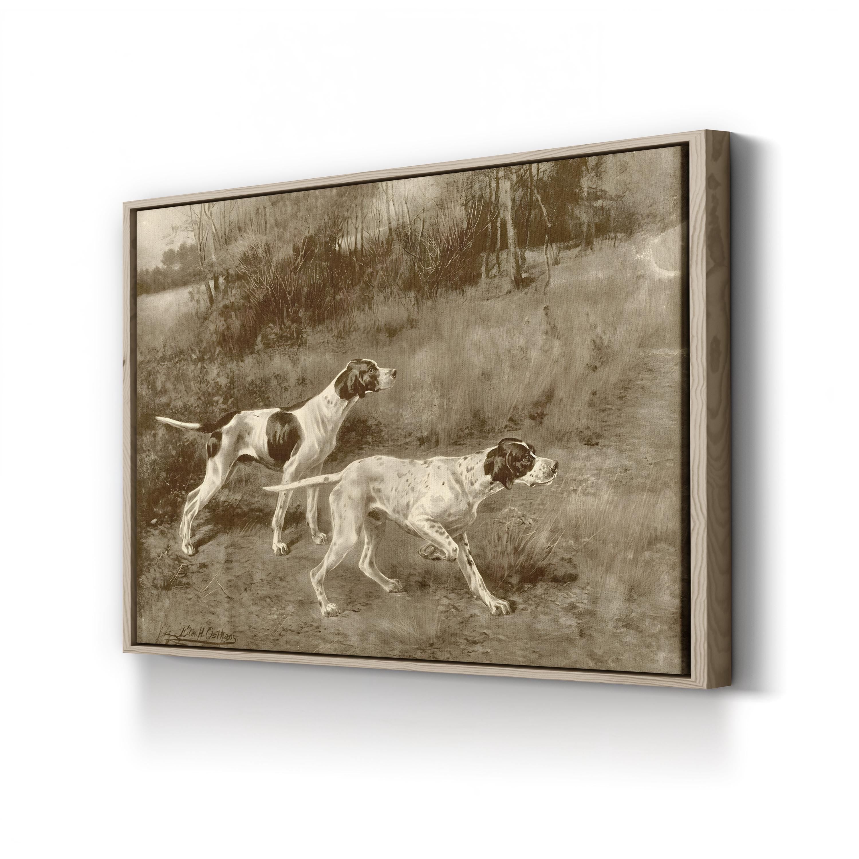 Rip Rap and Lad of Rush Wall Art — E.H. Osthaus Sporting Dog Illustration