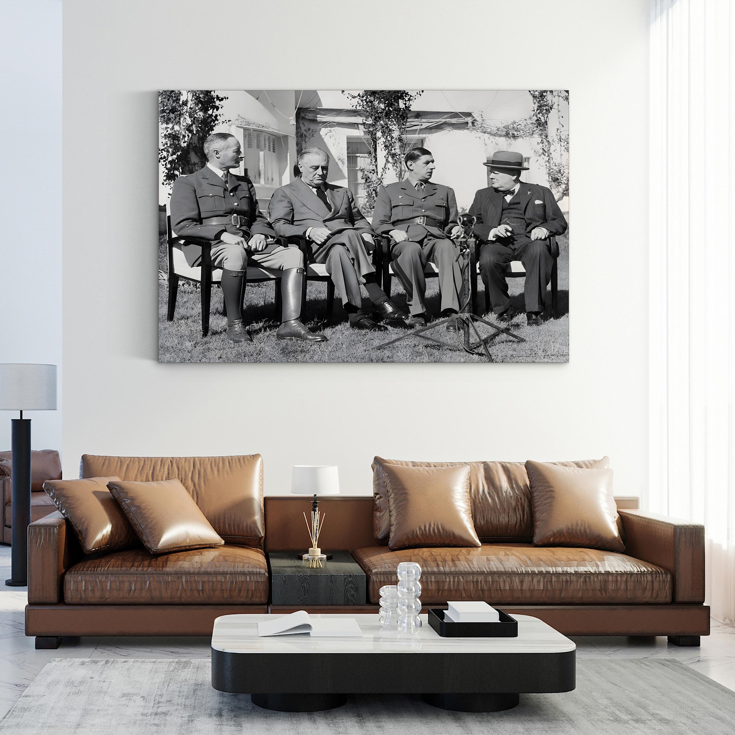 Allied Leaders at the Casablanca Conference, 1943 Wall Art