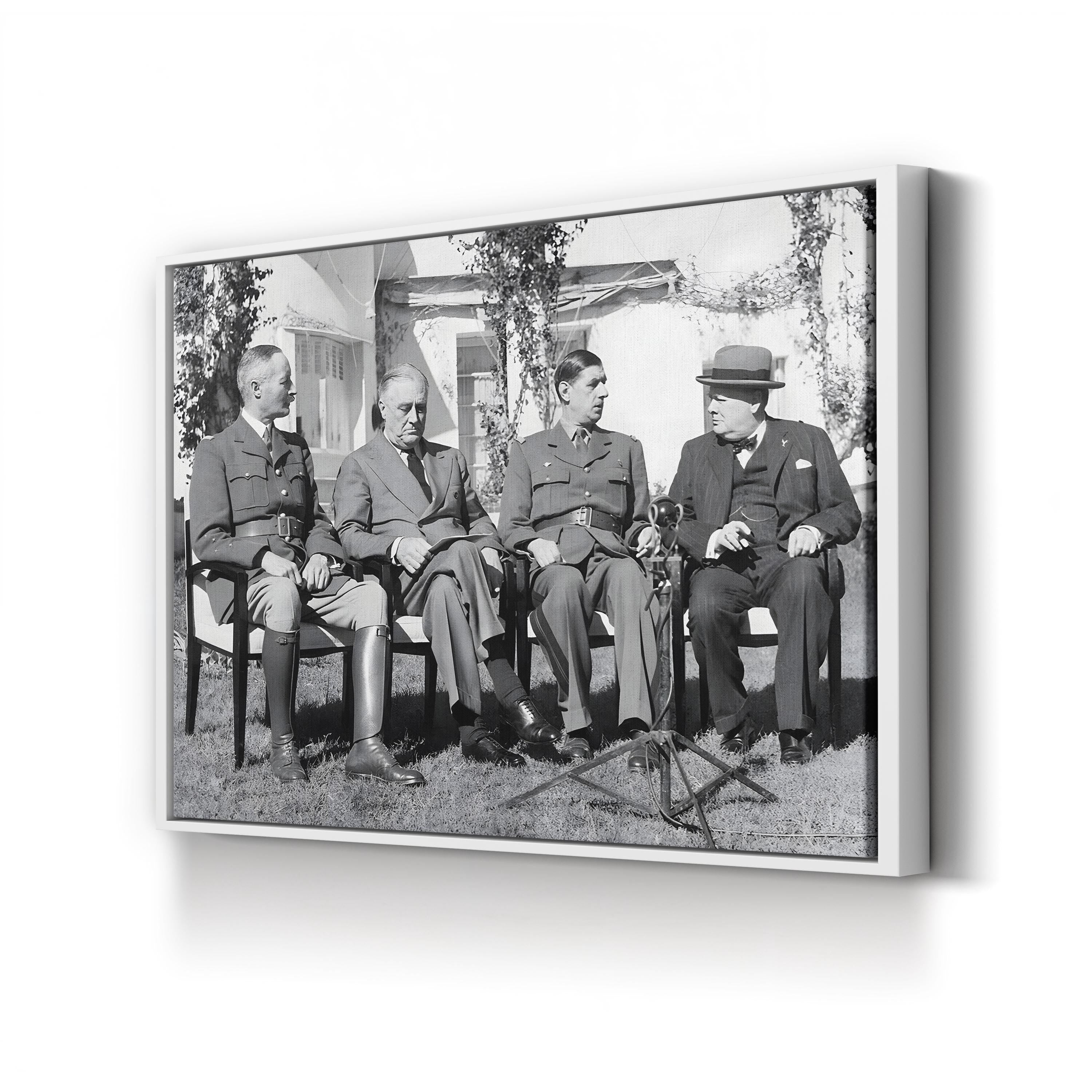 Allied Leaders at the Casablanca Conference, 1943 Wall Art