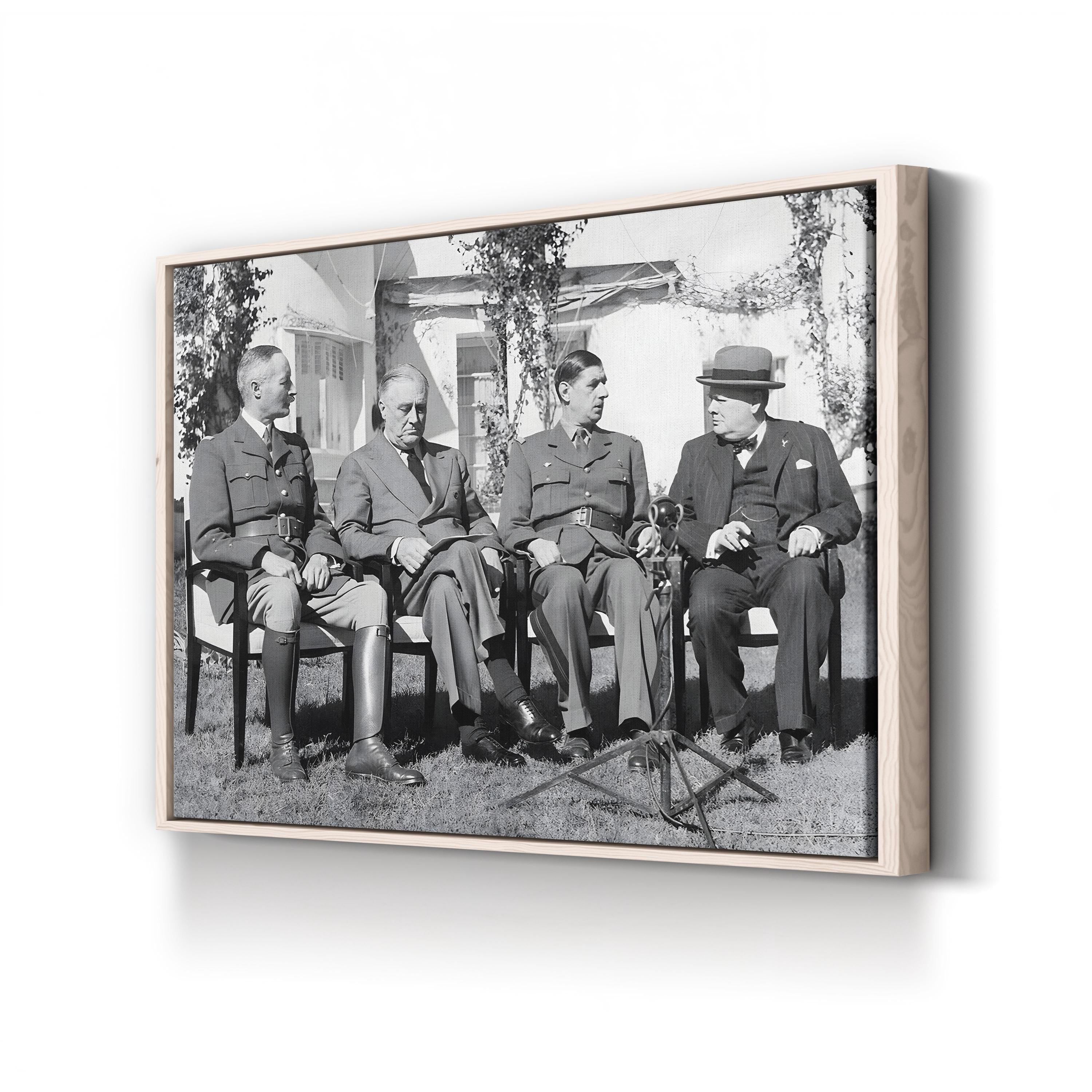 Allied Leaders at the Casablanca Conference, 1943 Wall Art