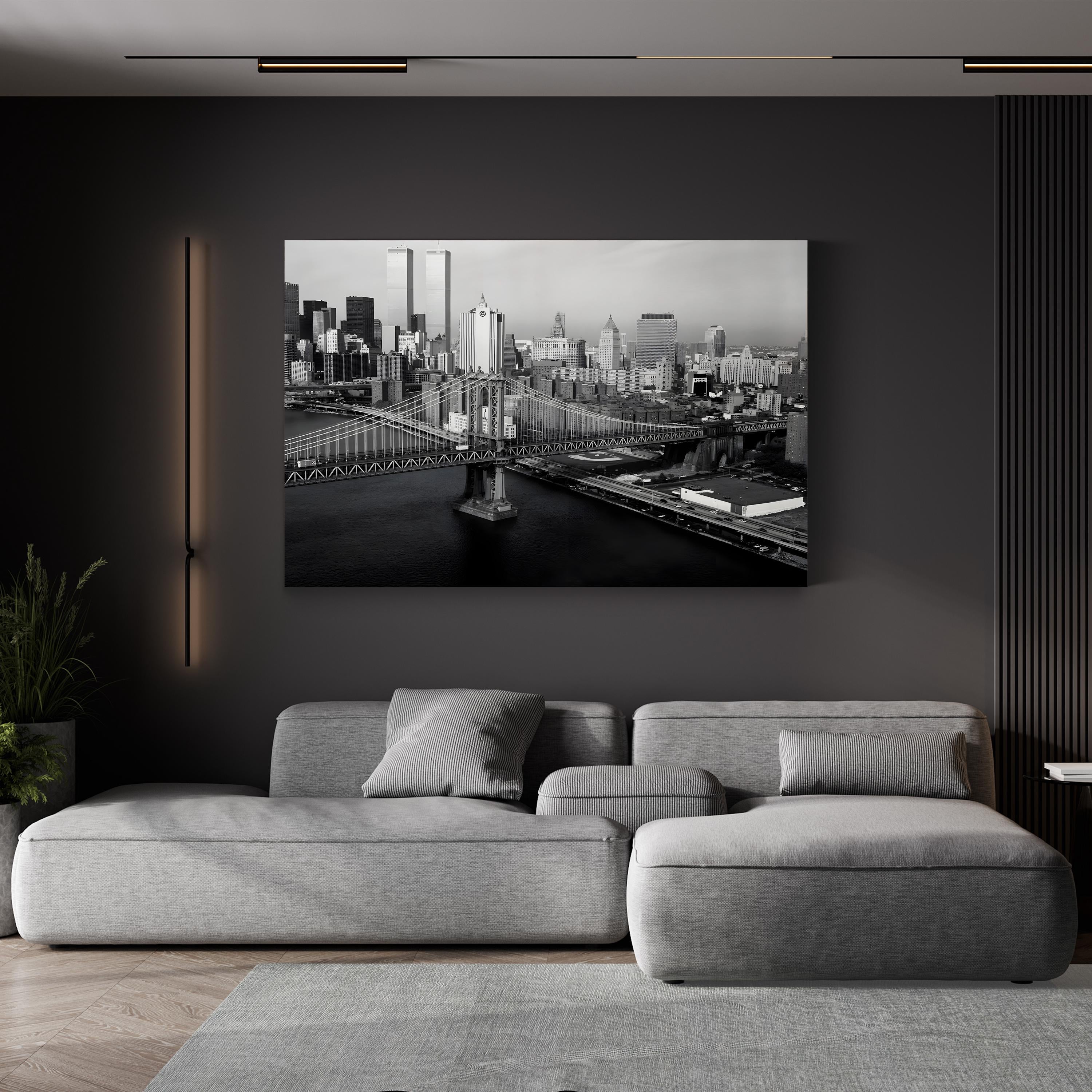 A View of the Manhattan Bridge, Looking Towards Manhattan, New York City 1979 Wall Art