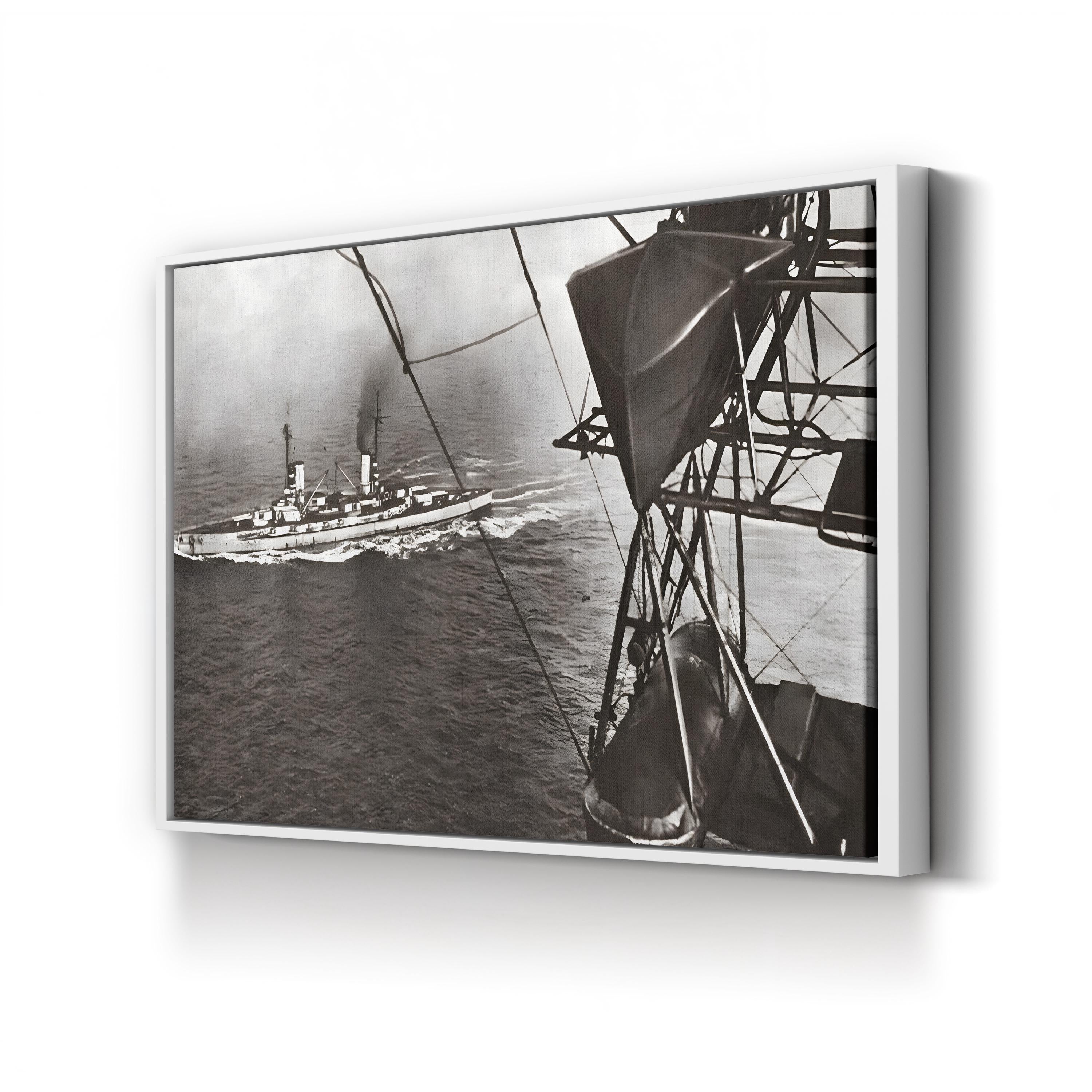 German Imperial Navy Surrender, 1918 – Vintage Photography Wall Art | WWI Naval Canvas Print