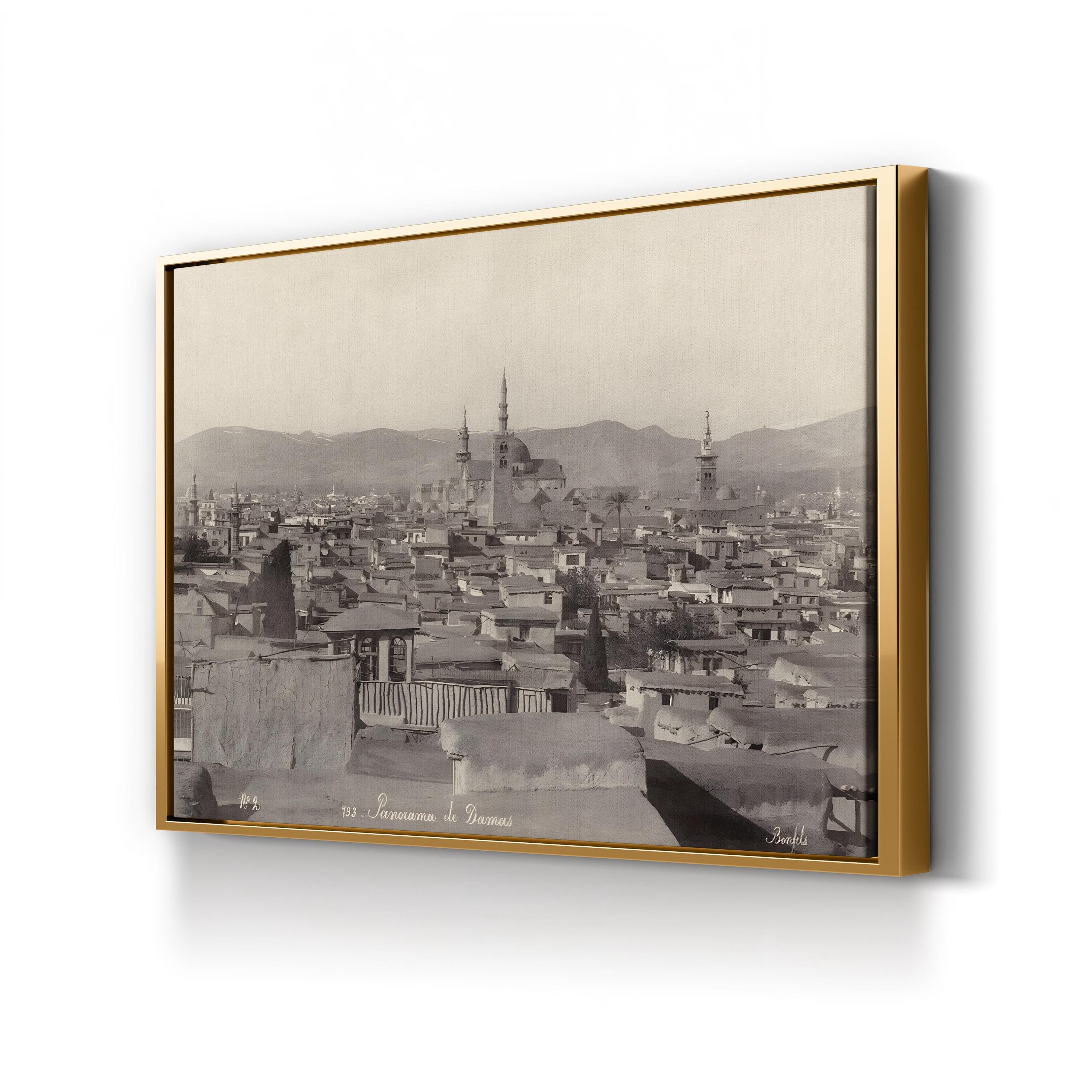 Syria, Damascus, c.1880 Wall Art – Vintage Middle Eastern Cityscape Photograph