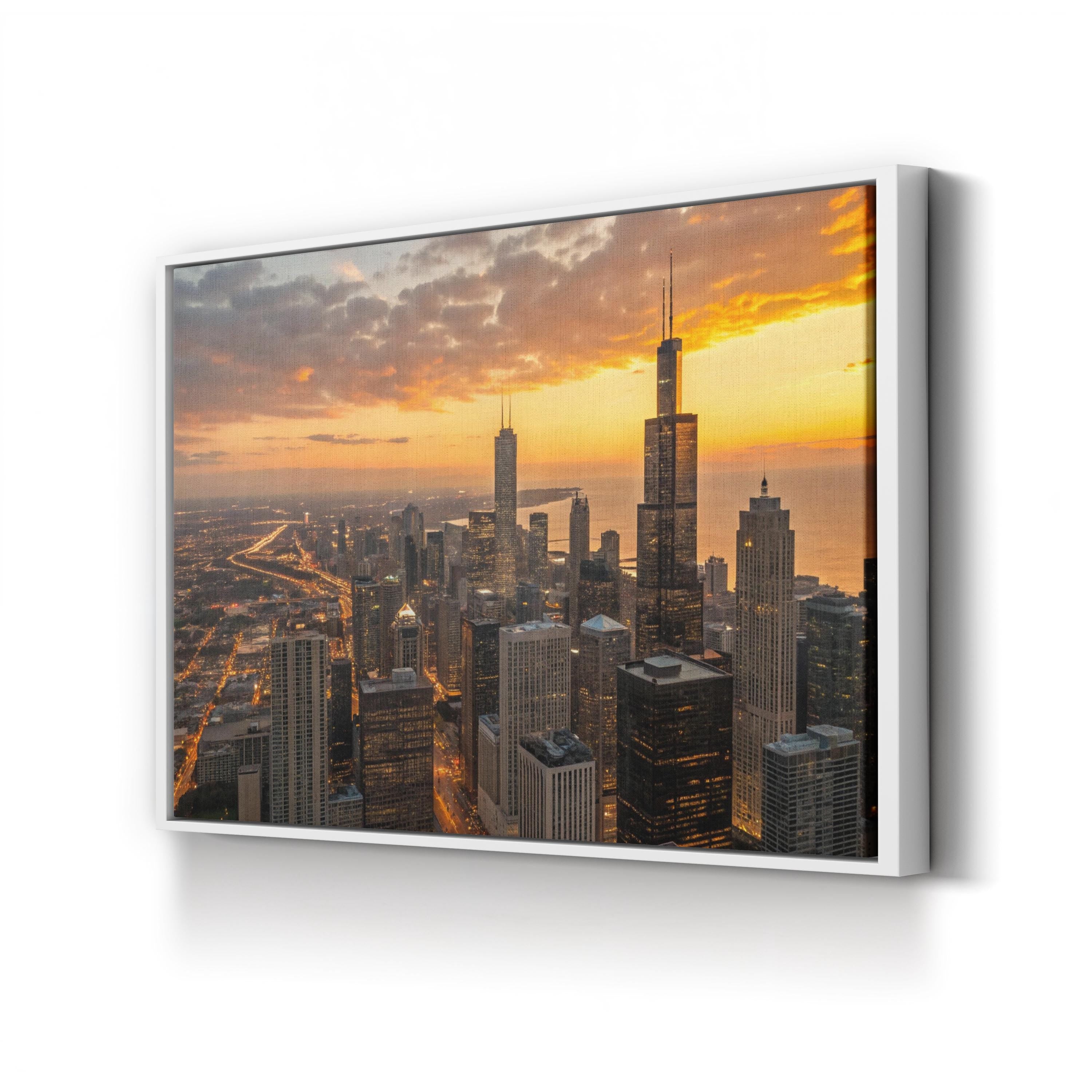 Chicago Cityscape at Golden Hour