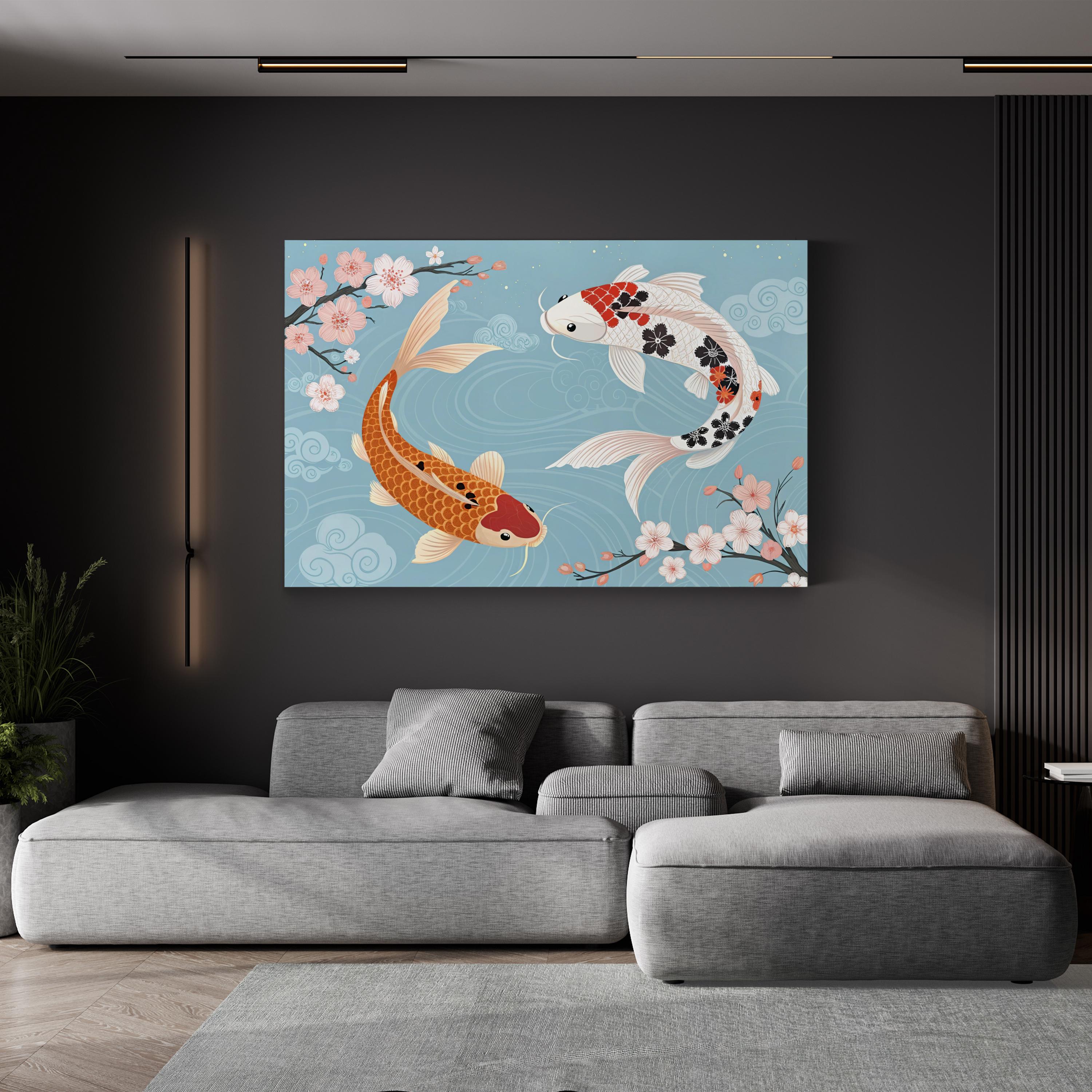 Japanese Koi Fish Wall Art