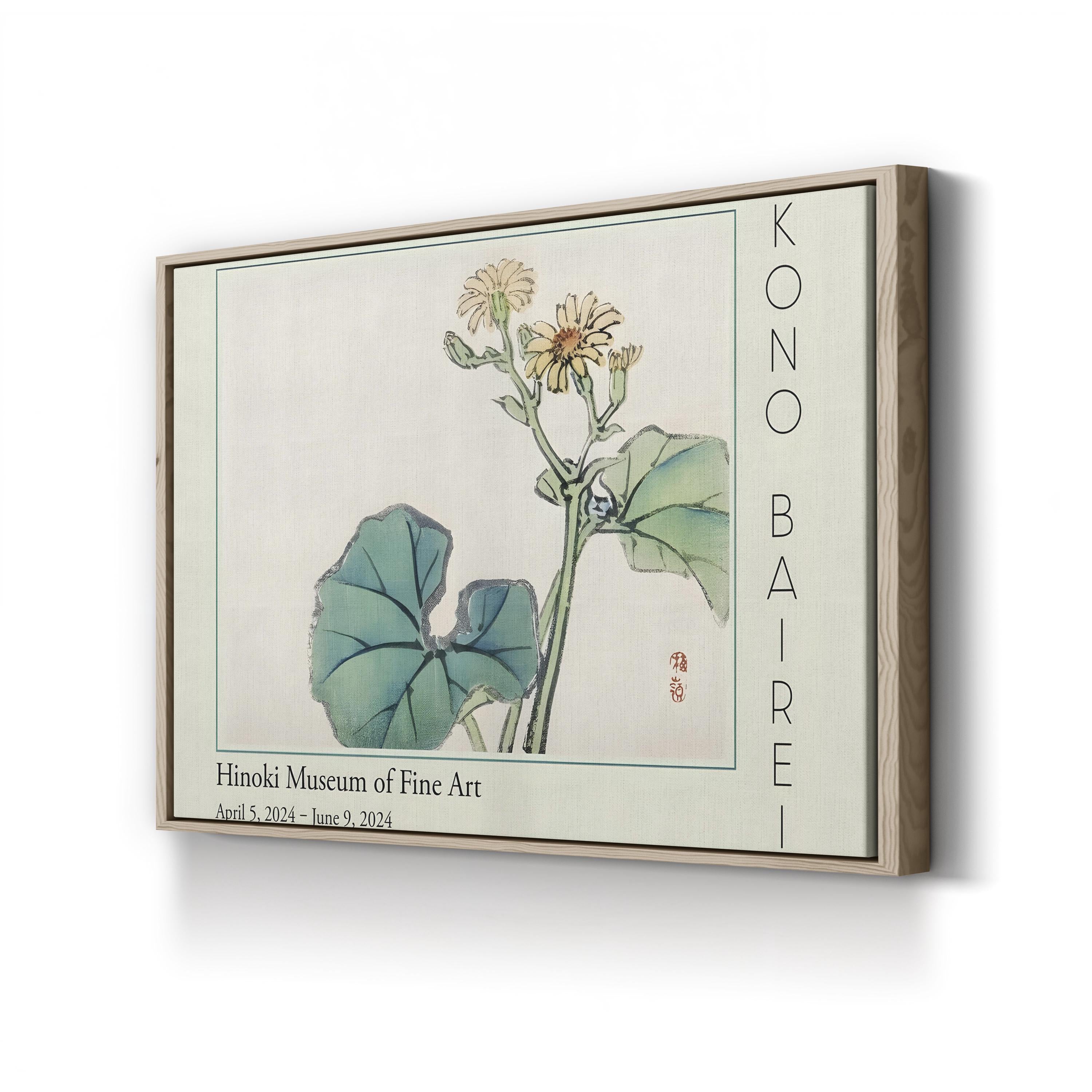 Barei Exhibition Flowers IV Wall Art by Kōno Bairei – Vintage Japanese Botanical Canvas Print