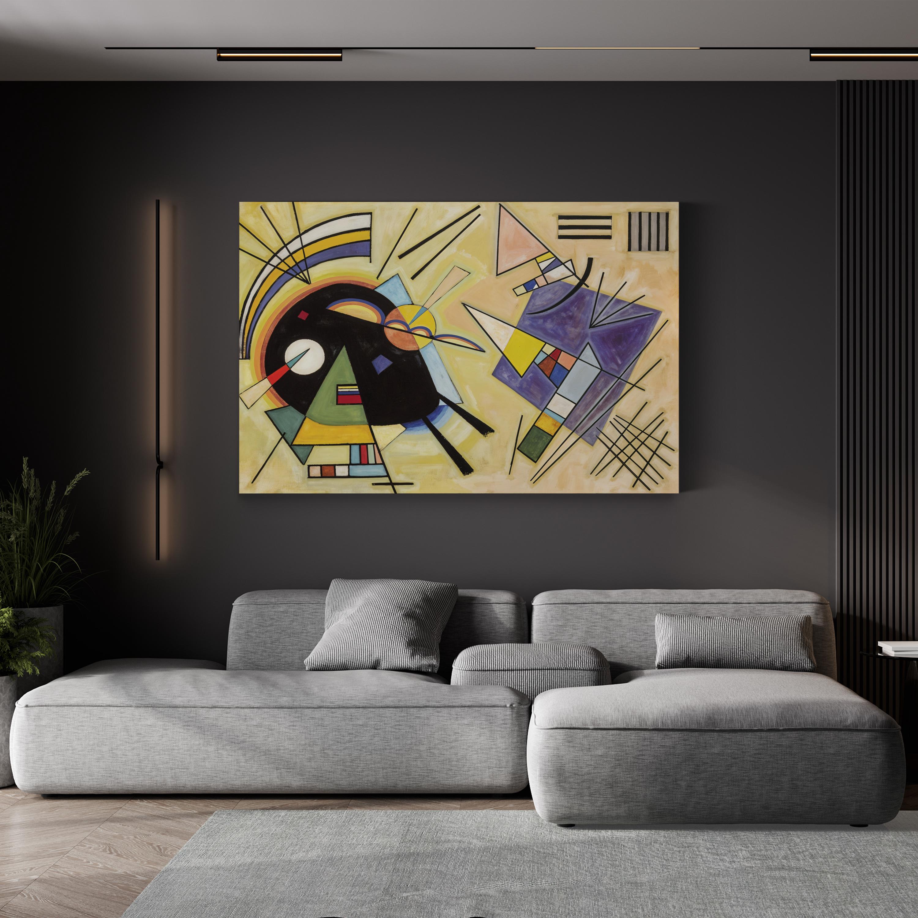 Black and Violet, 1923 – Wassily Kandinsky Wall Art | Abstract Modern Canvas Print
