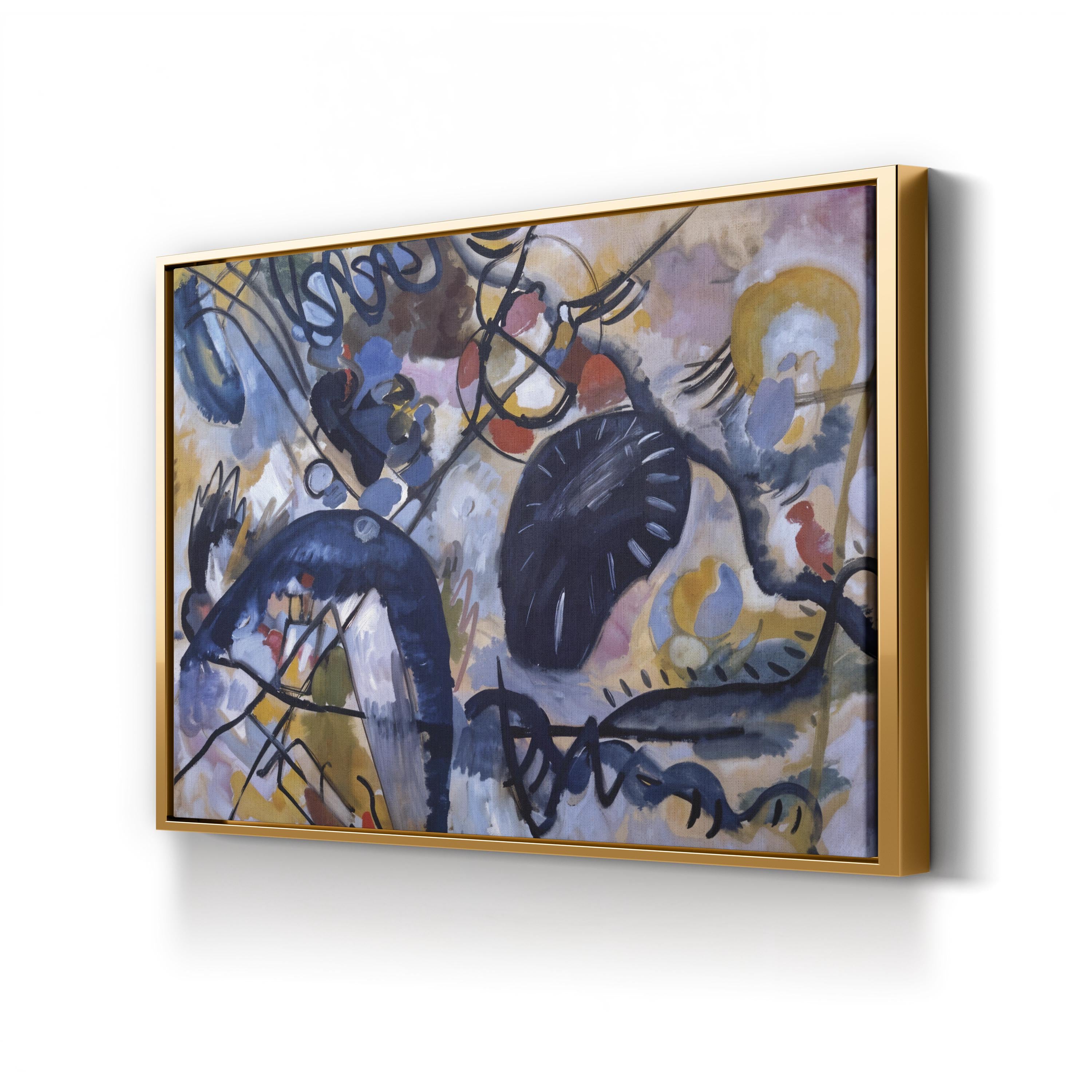 Black Spot, 1912 Wall Art by Wassily Kandinsky | Early Abstract Modernism Canvas Print