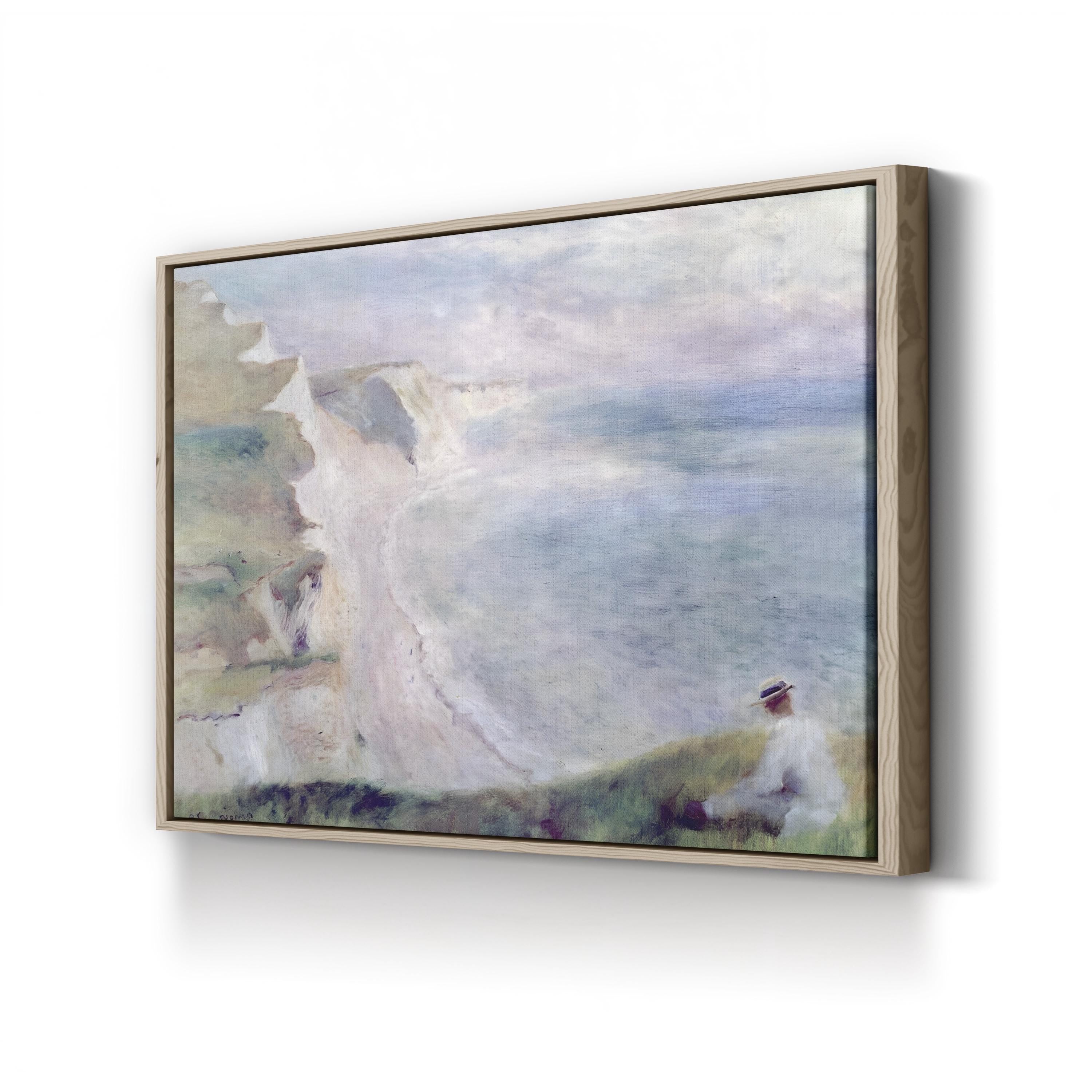 Cliffs at Pourville 1879 – Impressionist Wall Art | Coastal Seascape Canvas Print