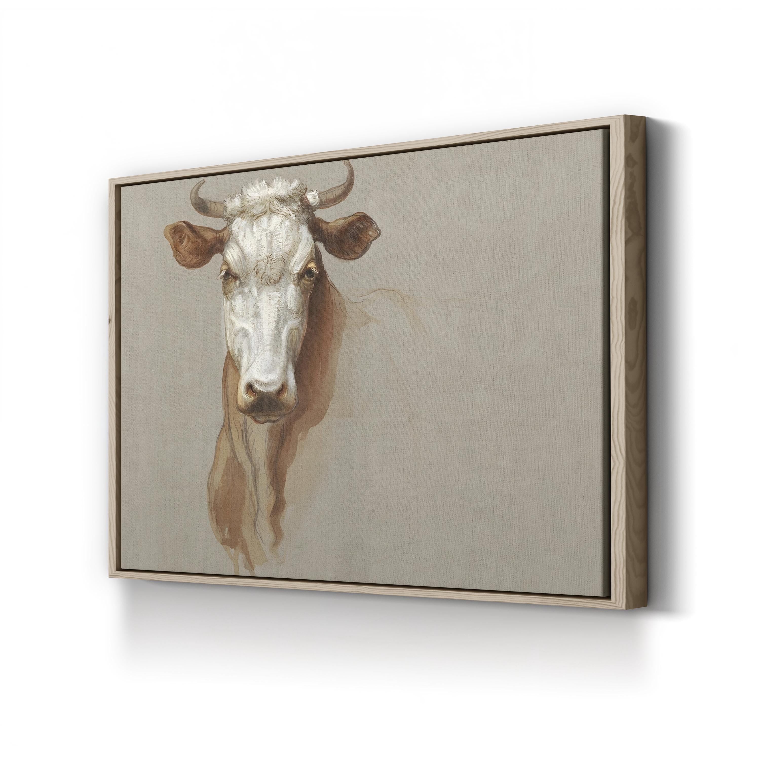19th-Century AmericanColman Cow Portrait Study I Wall Art by Samuel Colman