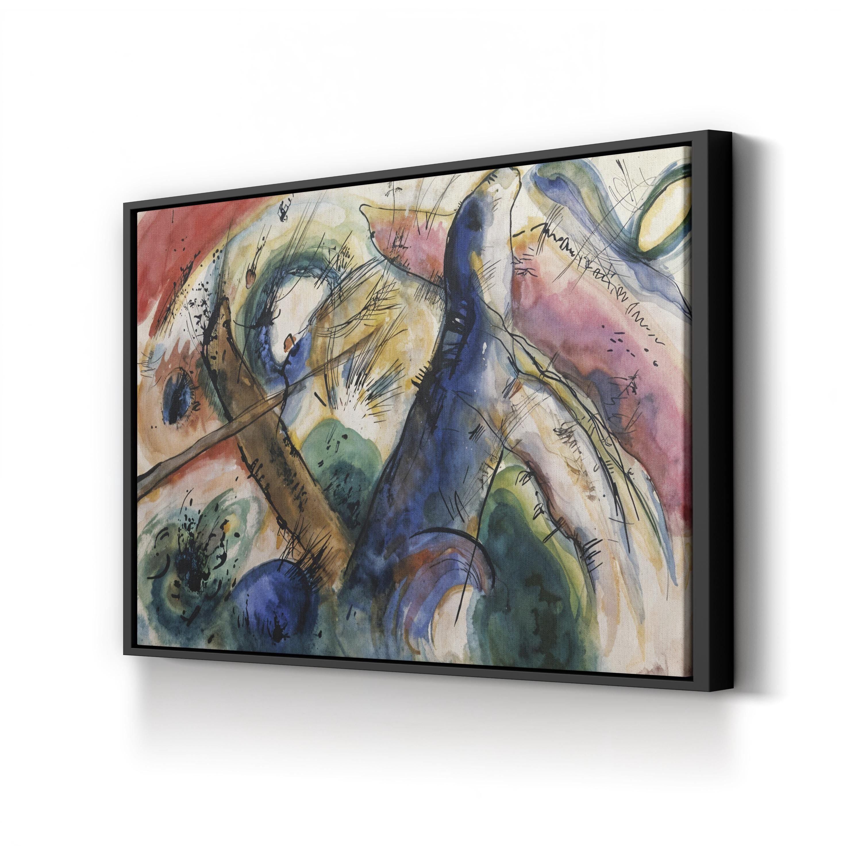 Abstract Canvas Art Print: Composition E 1916 - Framed Wall Decor