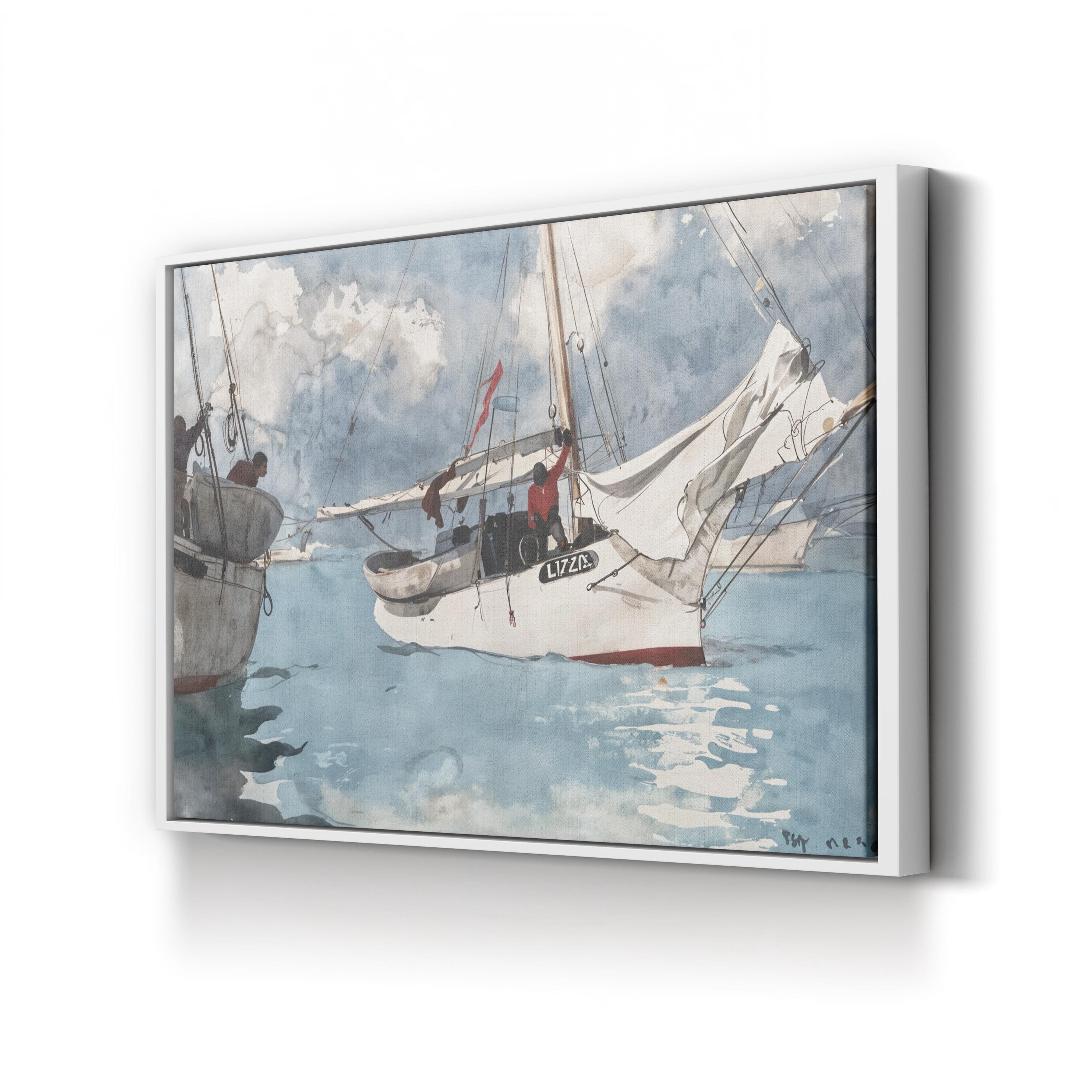 Fishing Boats, Key West, 1903 by Winslow Homer | Vintage American Nautical Wall Art