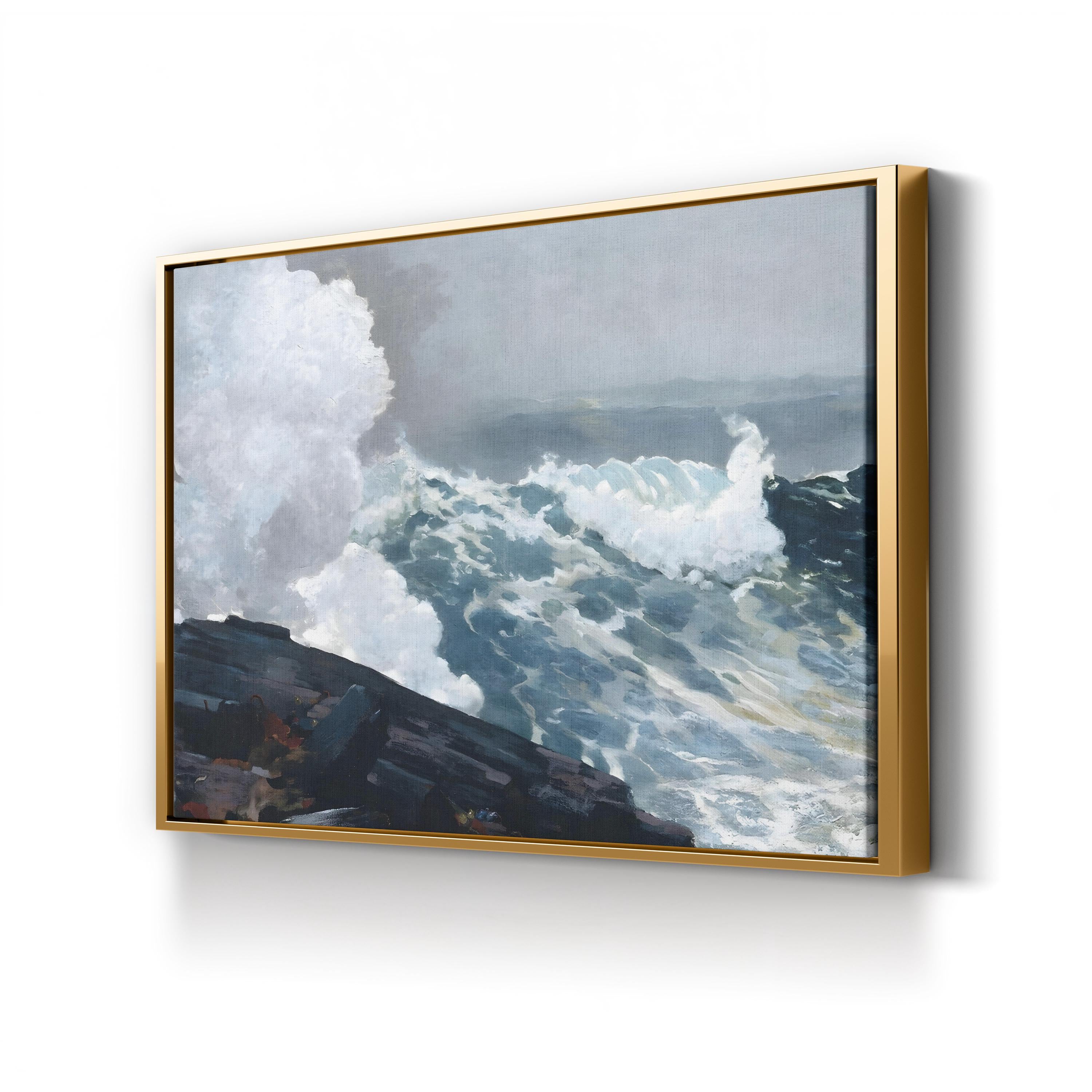 Homer’s Crashing Waves III Coastal Seascape Wall Art by Winslow Homer